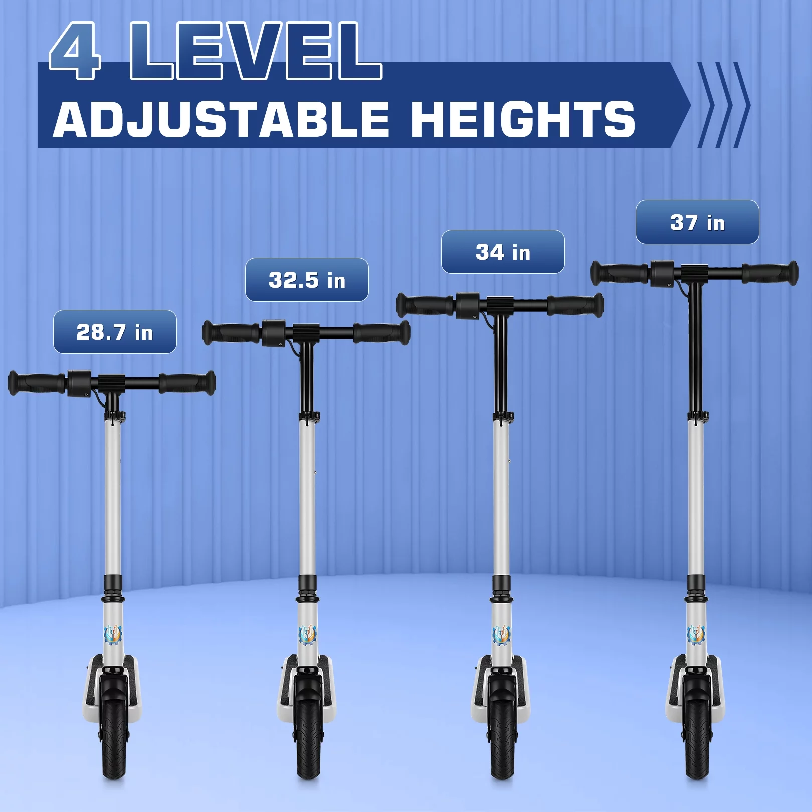 CAROMA Electric Scooter for Kids Ages 8-12, 150W Motor, Up to 10 MPH & 7 Miles, Lightweight Foldable Electric Kick Scooter for Boys and Girls, Colorful Lights, Adjustable Speed and Height - Womvr