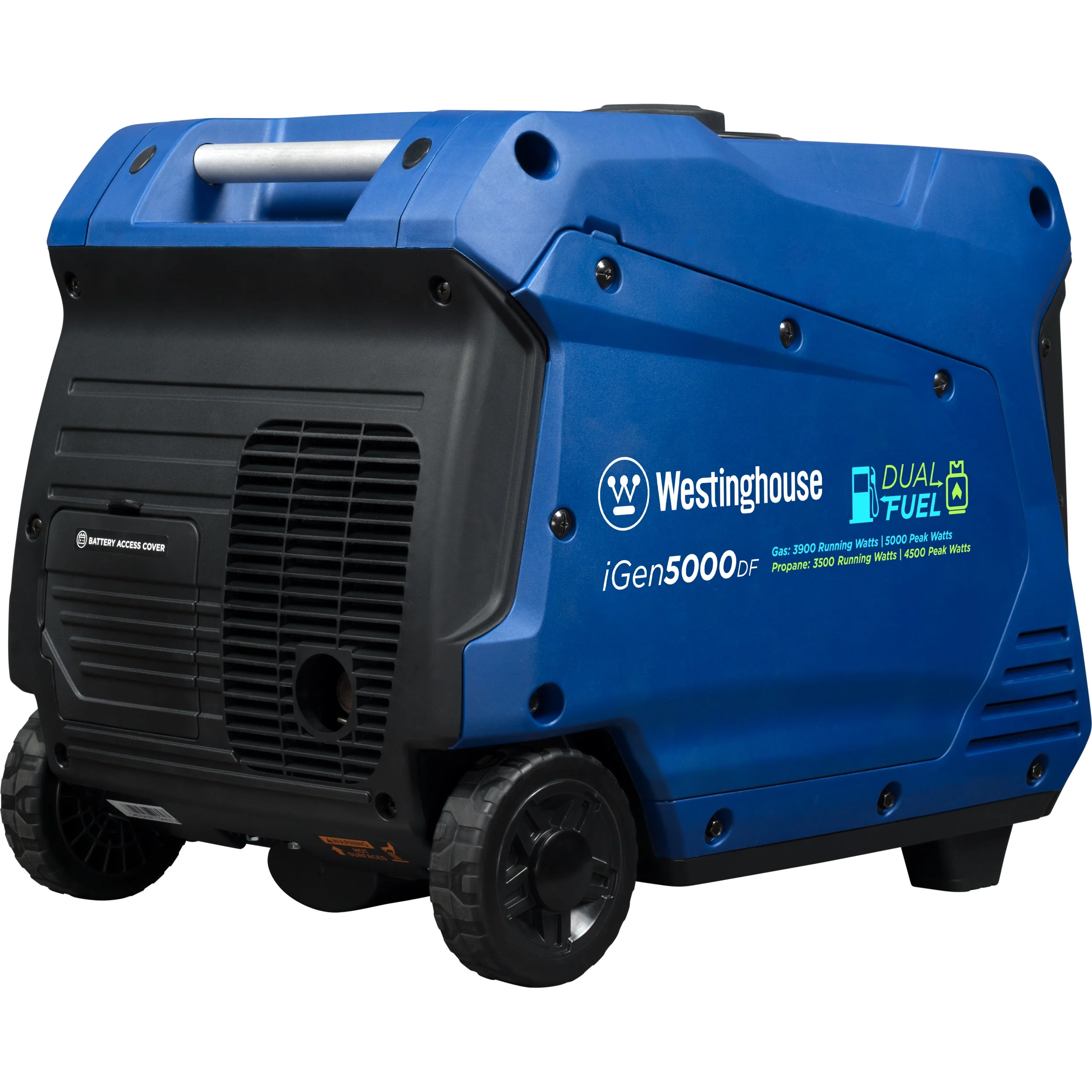 Westinghouse 5000 Watt Electric Start Dual Fuel Portable Inverter Generator with RV Outlet - Womvr