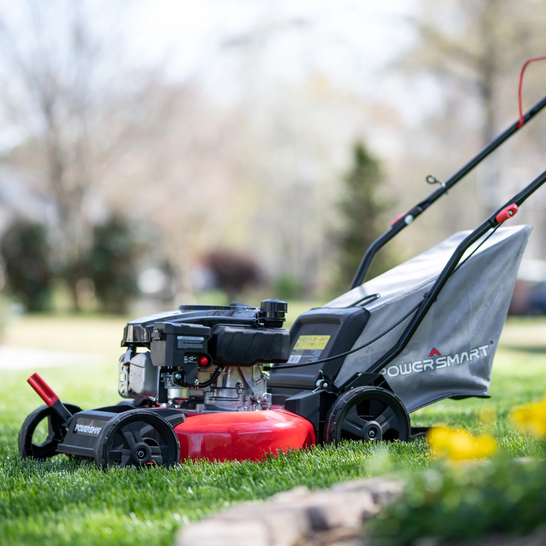 PowerSmart DB8617P 17 in. 3-in-1 Gas Push Lawn Mower - Womvr