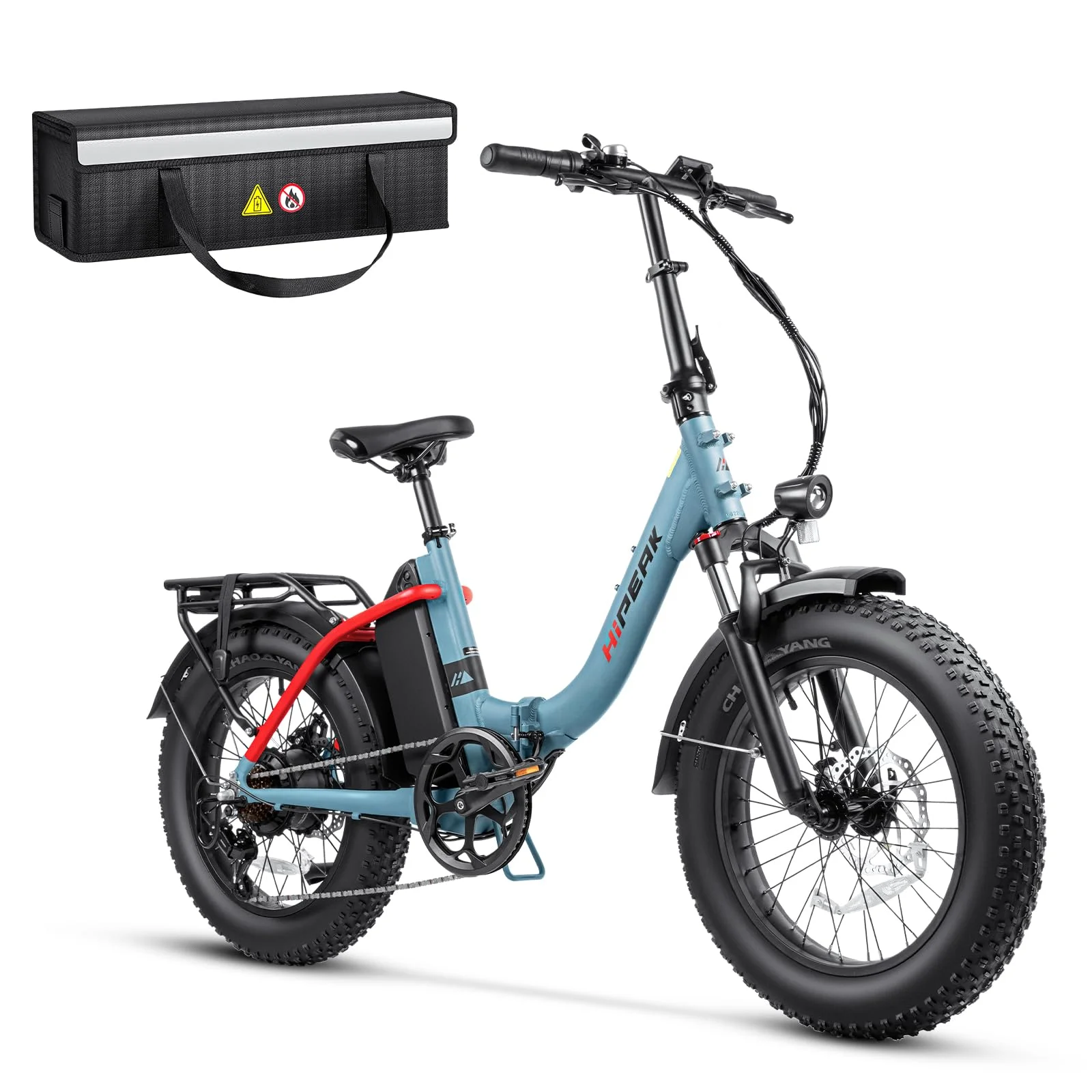 Hipeak 750W Electric Bike for Adults Folding Ebike 48V 15Ah 20
