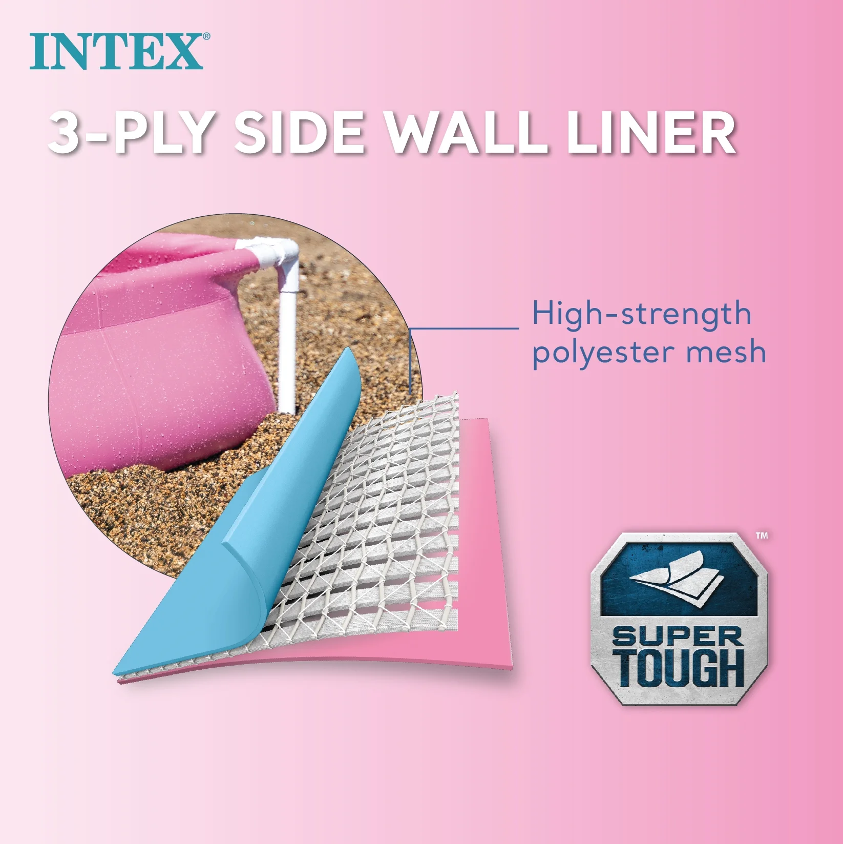 Intex Mini Frame Pool, Blue - Womvr