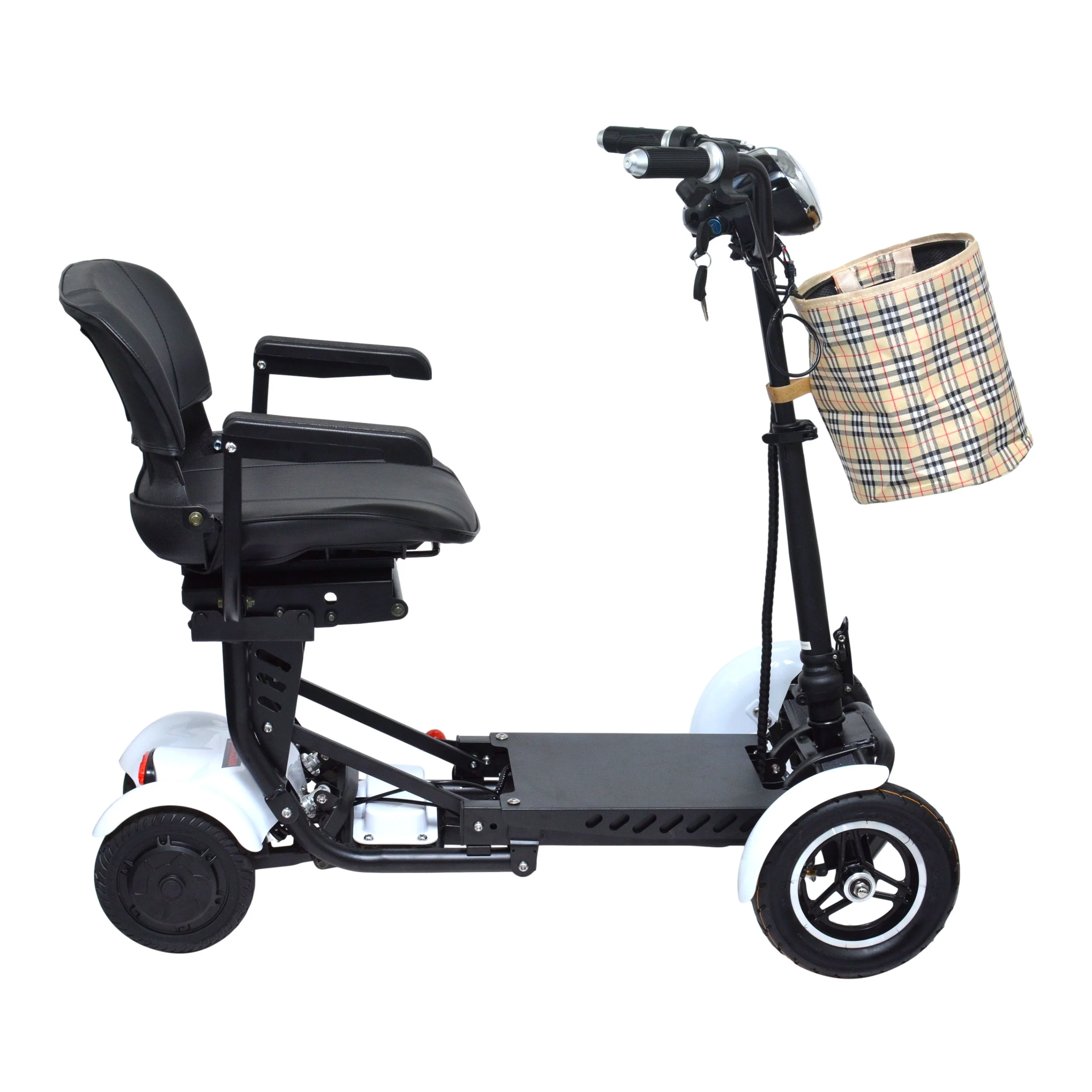 Bangeran Electric Medical Scooter, Powerful Li-on Battery Large Seat, Up to 12 Miles - Silver - Womvr