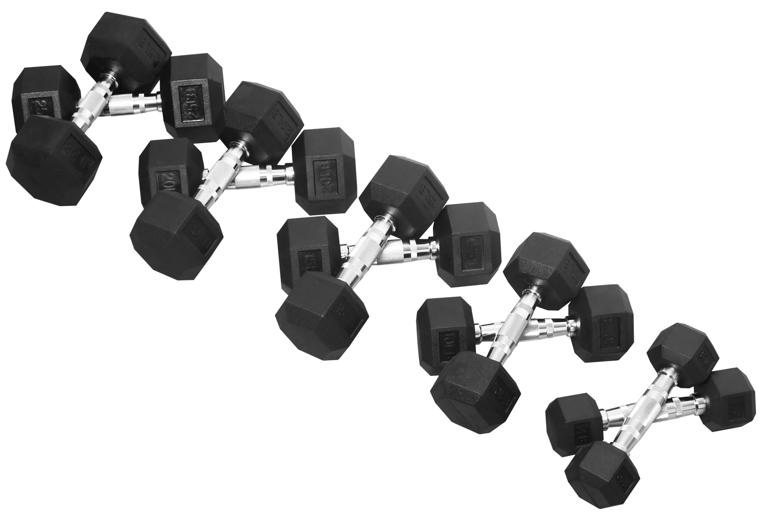 BalanceFrom 100 LB Dumbbell Set, Pairs of 5 lb, 10 lb, 15 lb and 20 lb - Womvr