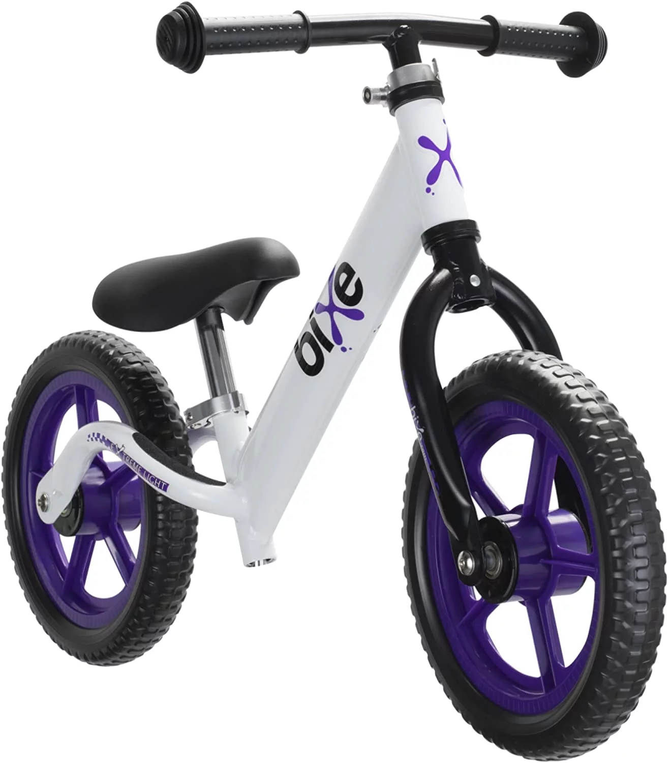 Bixe Aluminum Toddler Balance Bike Lightweight 12” No-Pedal Training Bike for Kids, Purple - Womvr