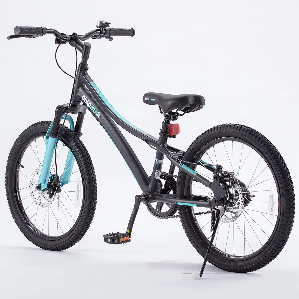 Royalbaby Explorer 20 In. Children's Bicycle, Black and Blue - Womvr