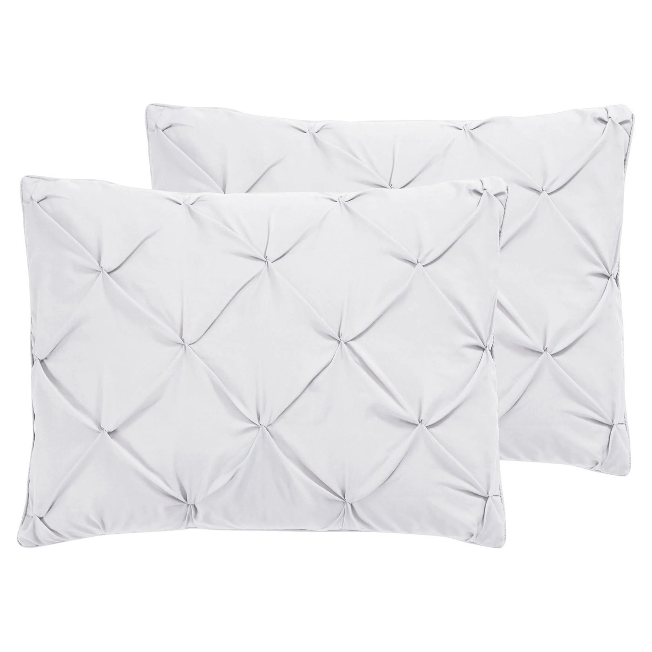 VCNY Home Carmen 4-Piece Navy Solid Pintuck Comforter Set, Queen - Womvr