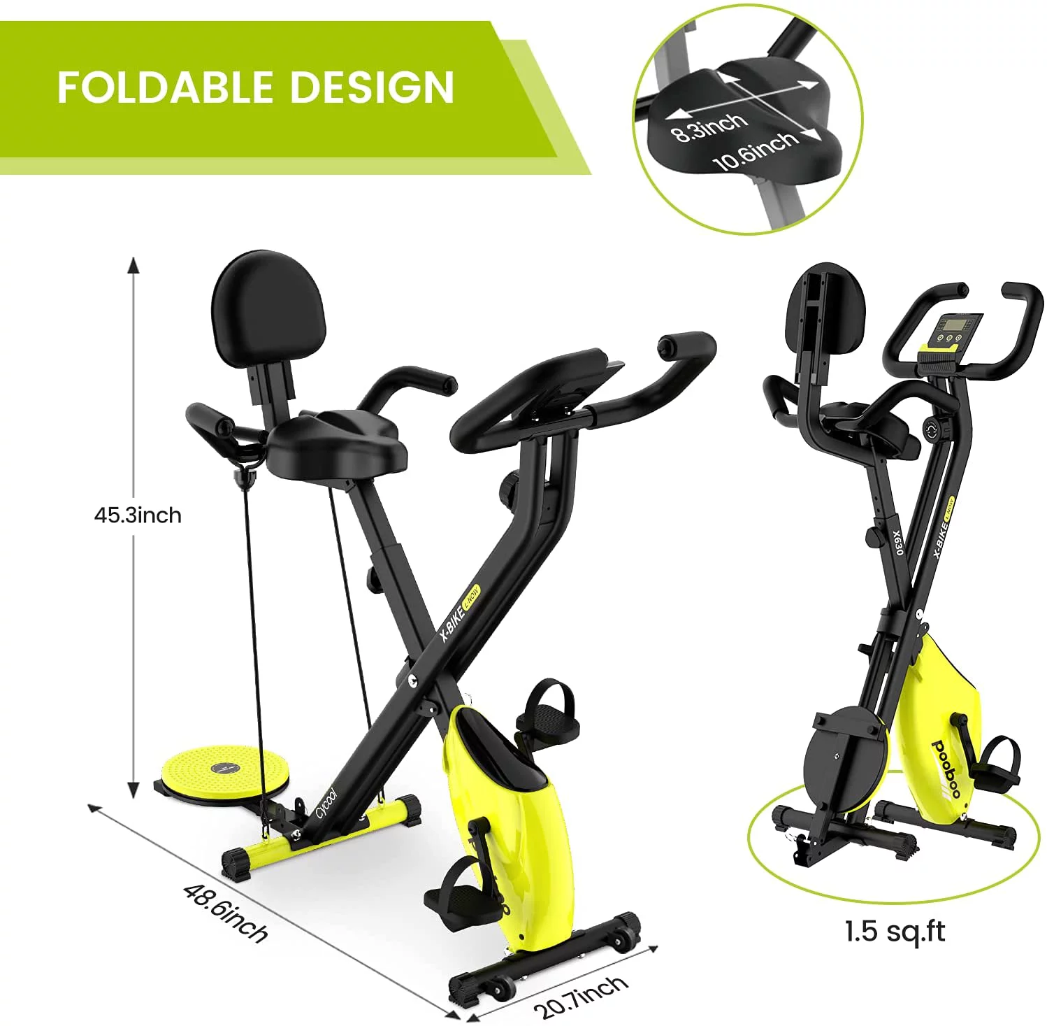 Cycool Exercise Bicycle for Adult Magnetic Resistance Belt Drive Indoor Exercise Bike Quiet smooth wide tension range - Womvr