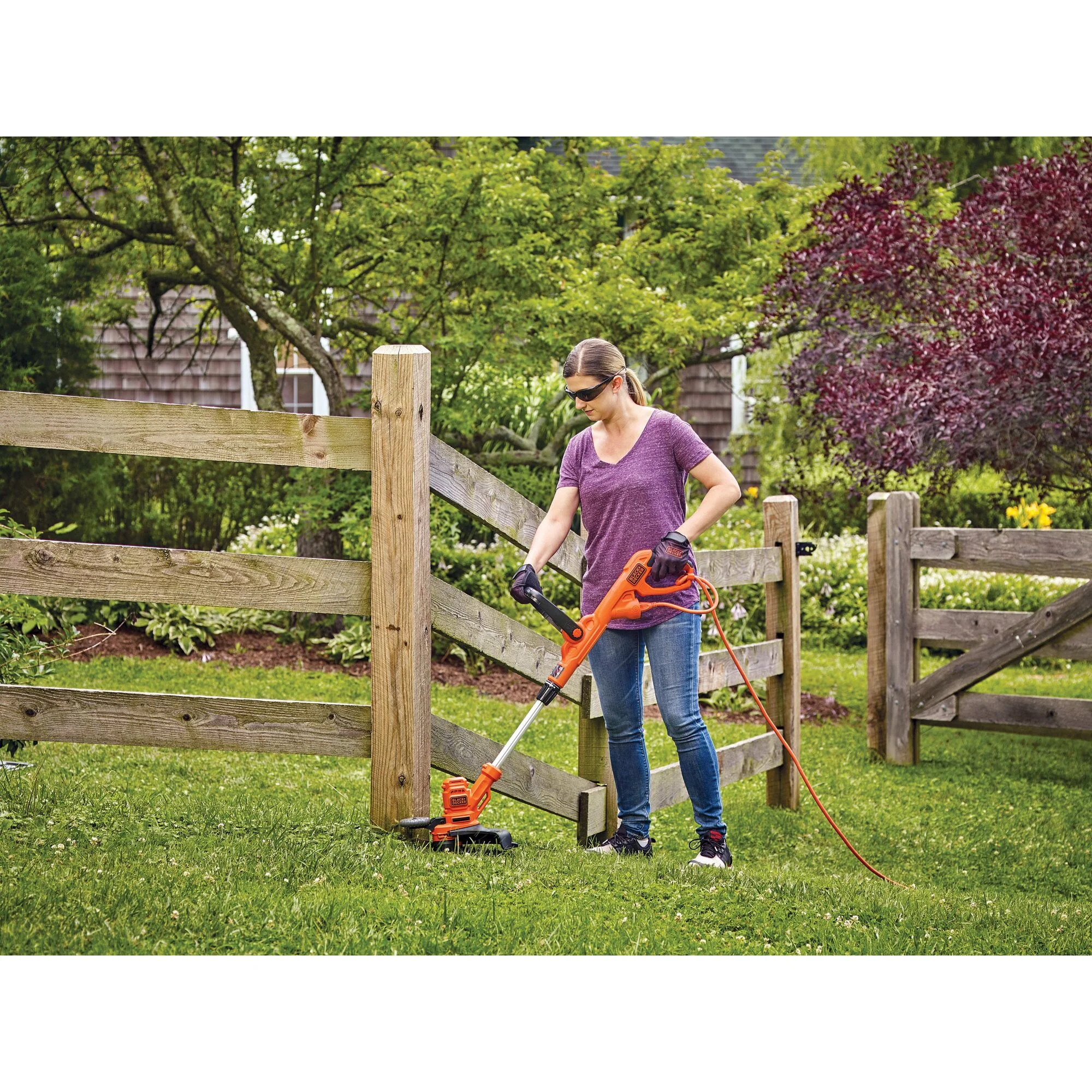 BLACK+DECKER String Trimmer With Auto Feed, Electric, 6.5-Amp, 14-Inch, (BESTA510) - Womvr