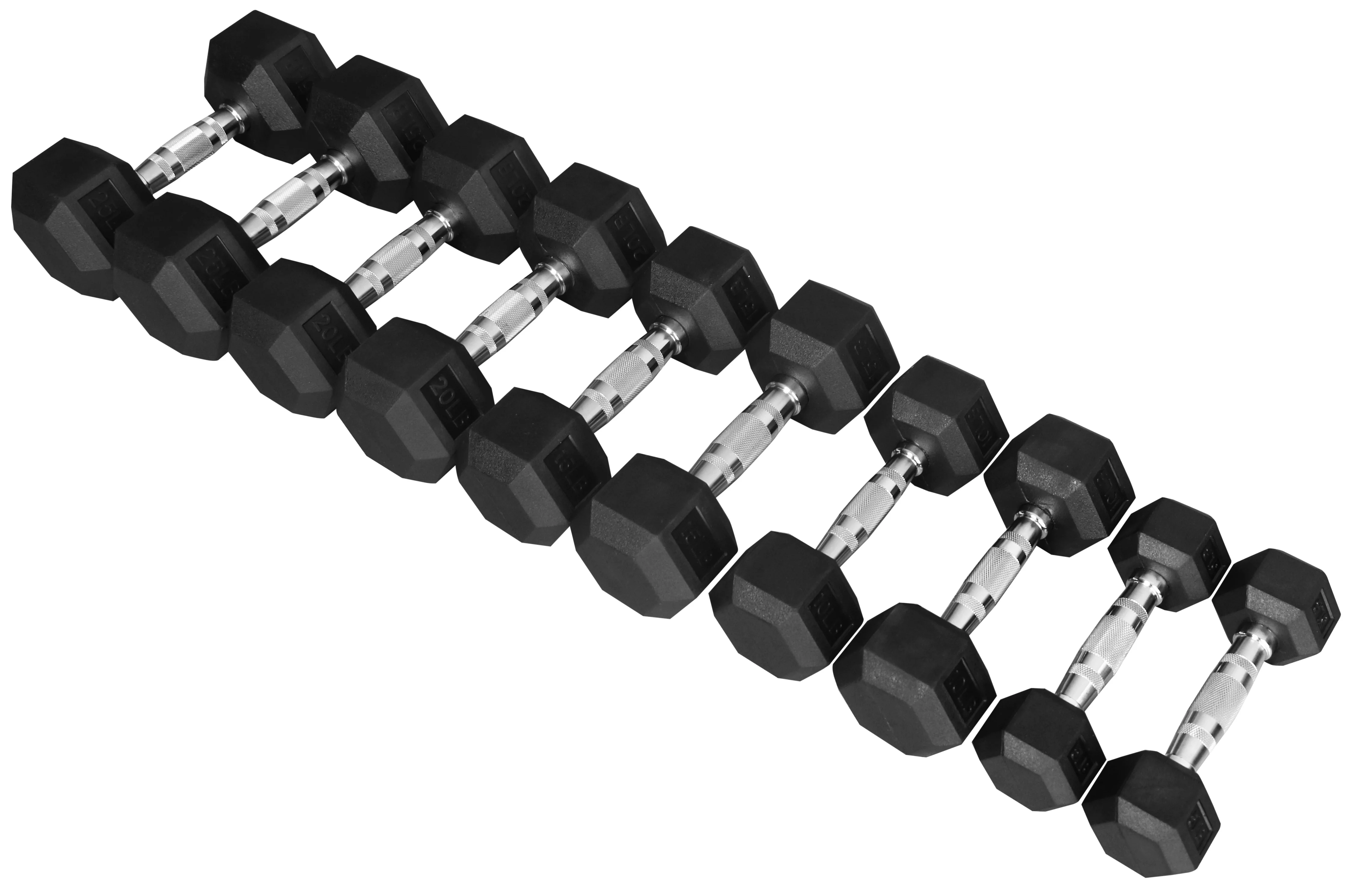 BalanceFrom 100 LB Dumbbell Set, Pairs of 5 lb, 10 lb, 15 lb and 20 lb - Womvr