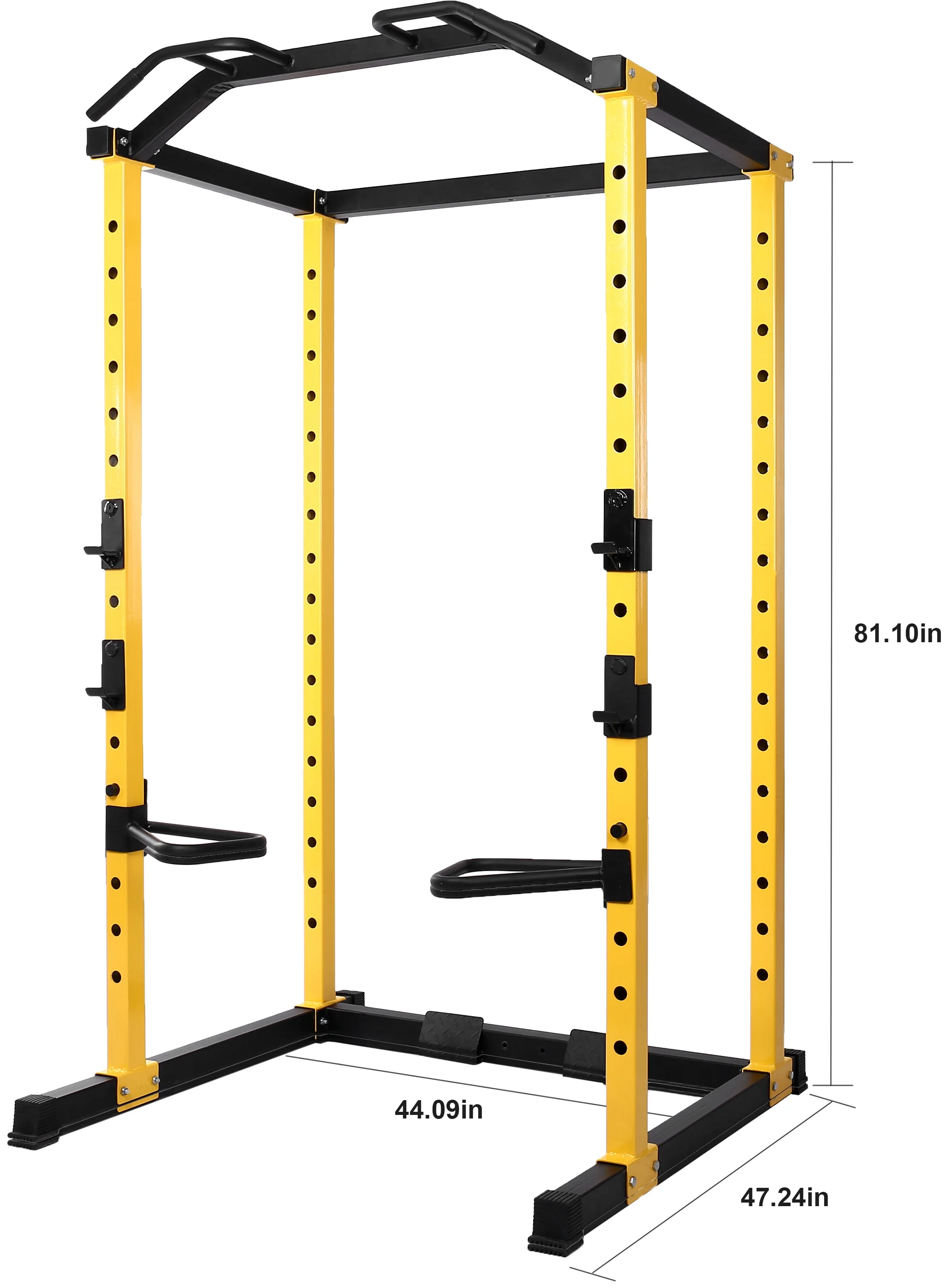 BalanceFrom PC-1 Series 1000lb Capacity Multi-Function Adjustable Power Cage Power Rack with Optional Lat Pull-down and Cable Crossover, Power Cage Only - Womvr