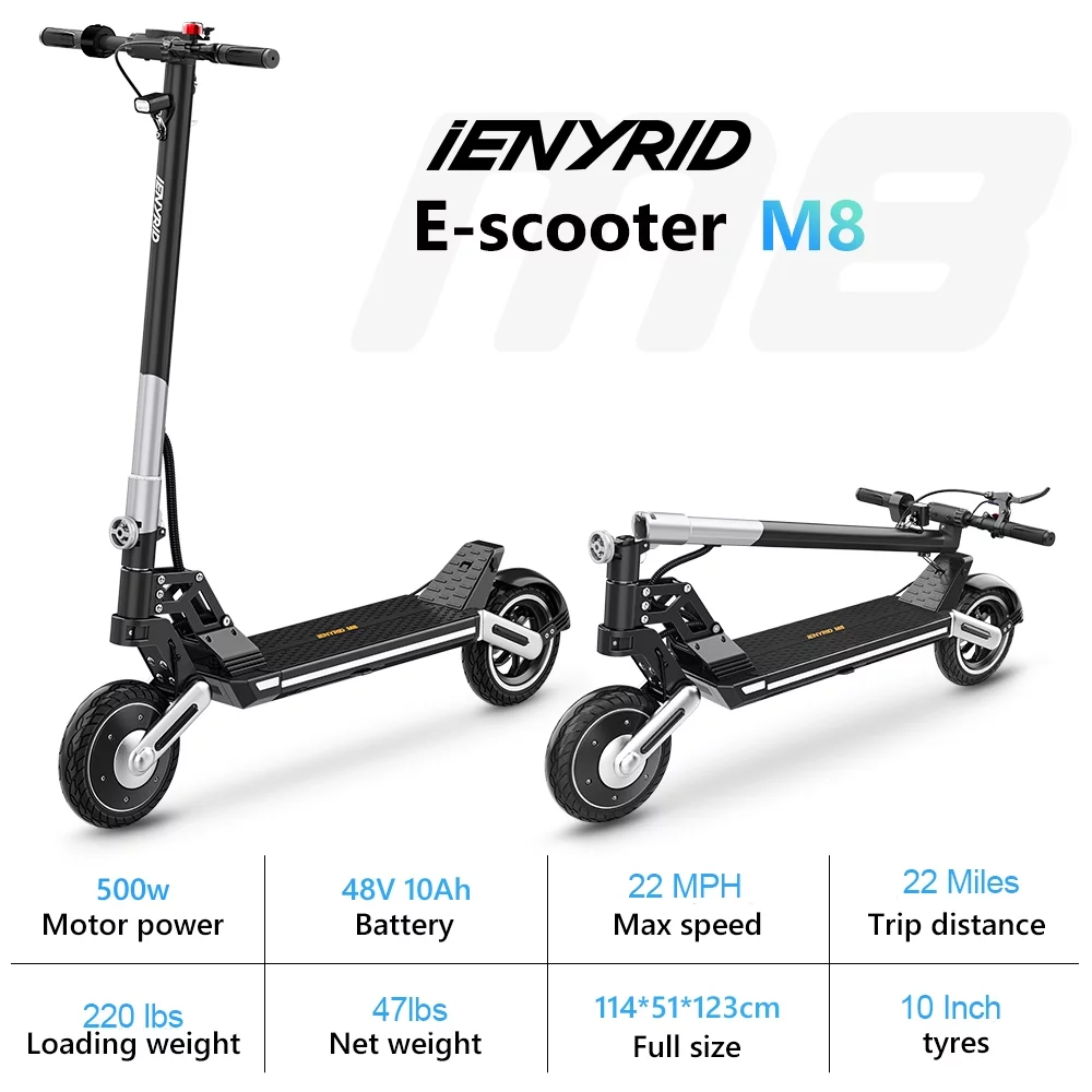 Electric Scooter 28 mph & 25 Miles 700W Kick Scooter, 10