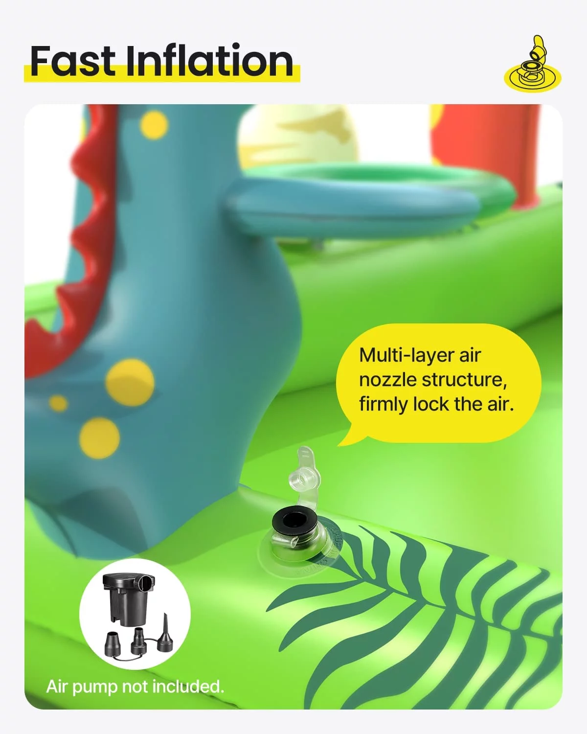 Dino Planet Inflatable Play Center, Airefina Kids Pool, 97