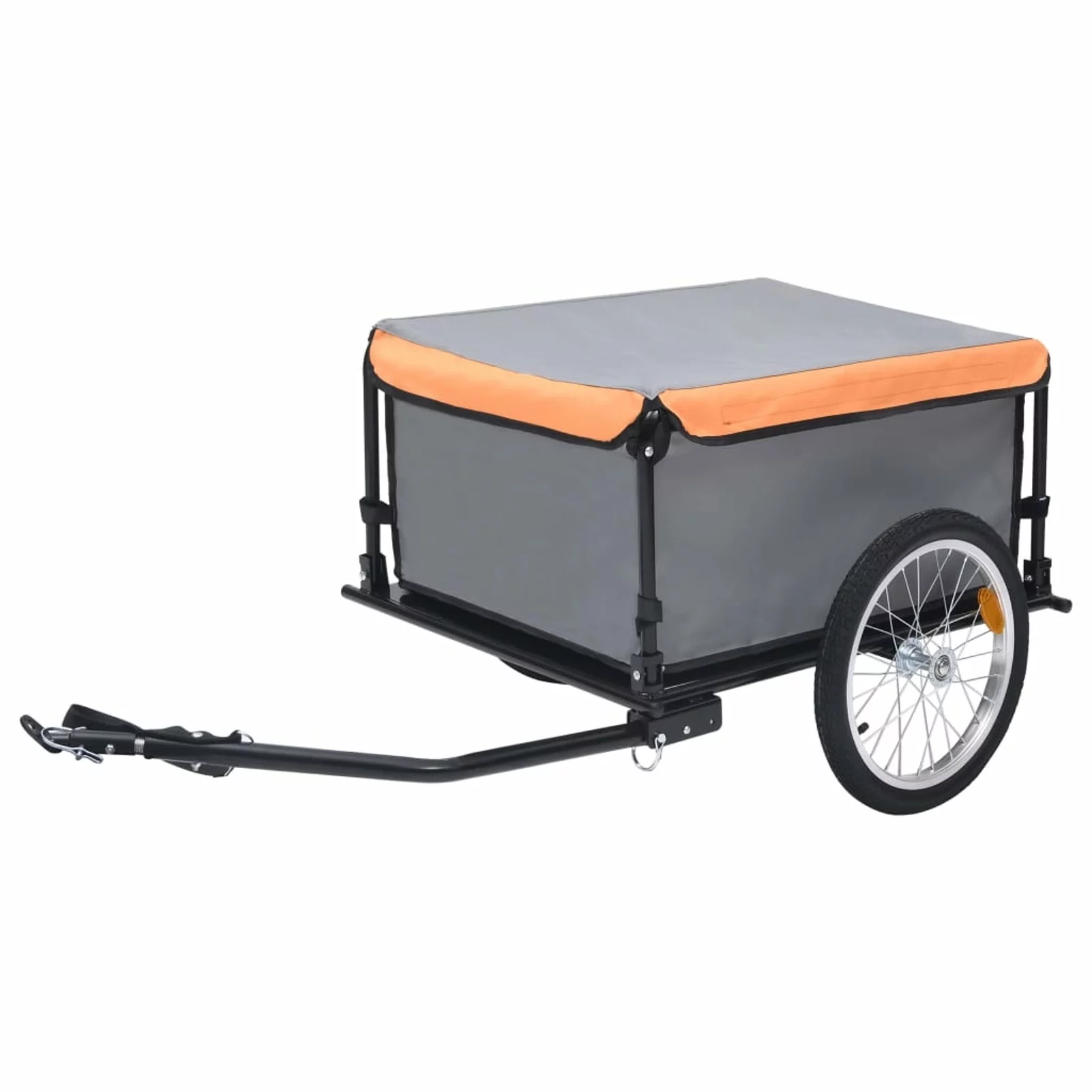 Suzicca Bike Cargo Trailer Gray and Orange 143.3 lb - Womvr
