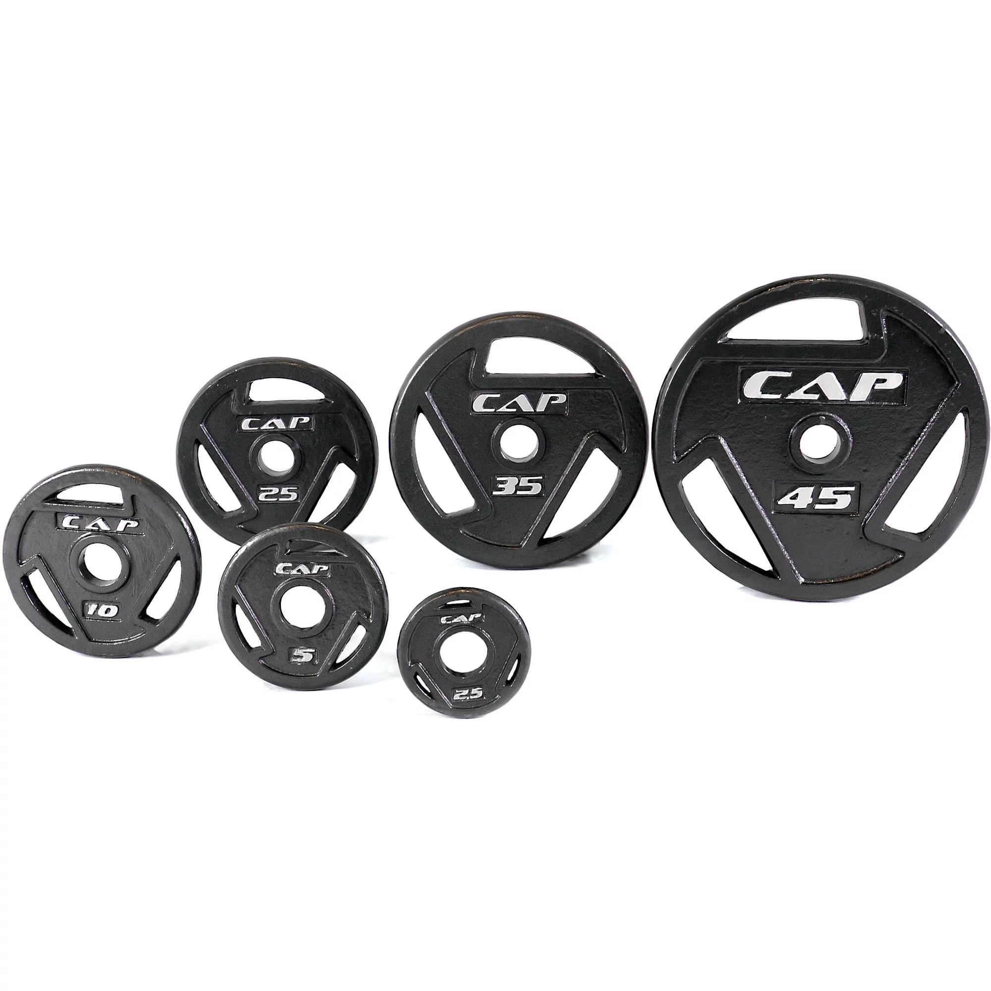 CAP Barbell, 2.5lb Olympic Grip Plate, Black - Womvr