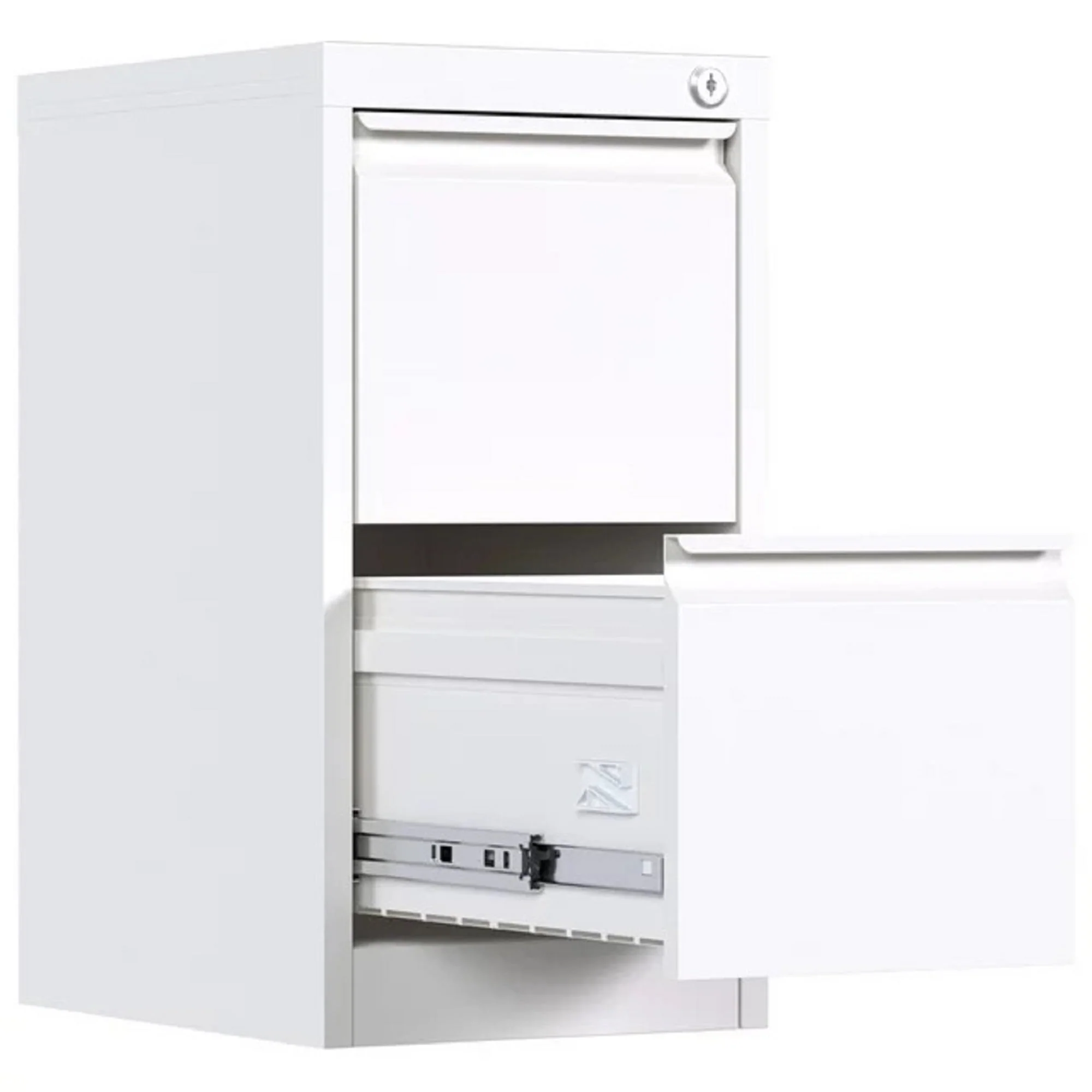 SUPEER 4 Drawer File Cabinet , Metal Vertical File Storage Cabinet with Lock, Office Home Steel Vertical File Cabinet for A4 Letter /Legal Size, 14.96