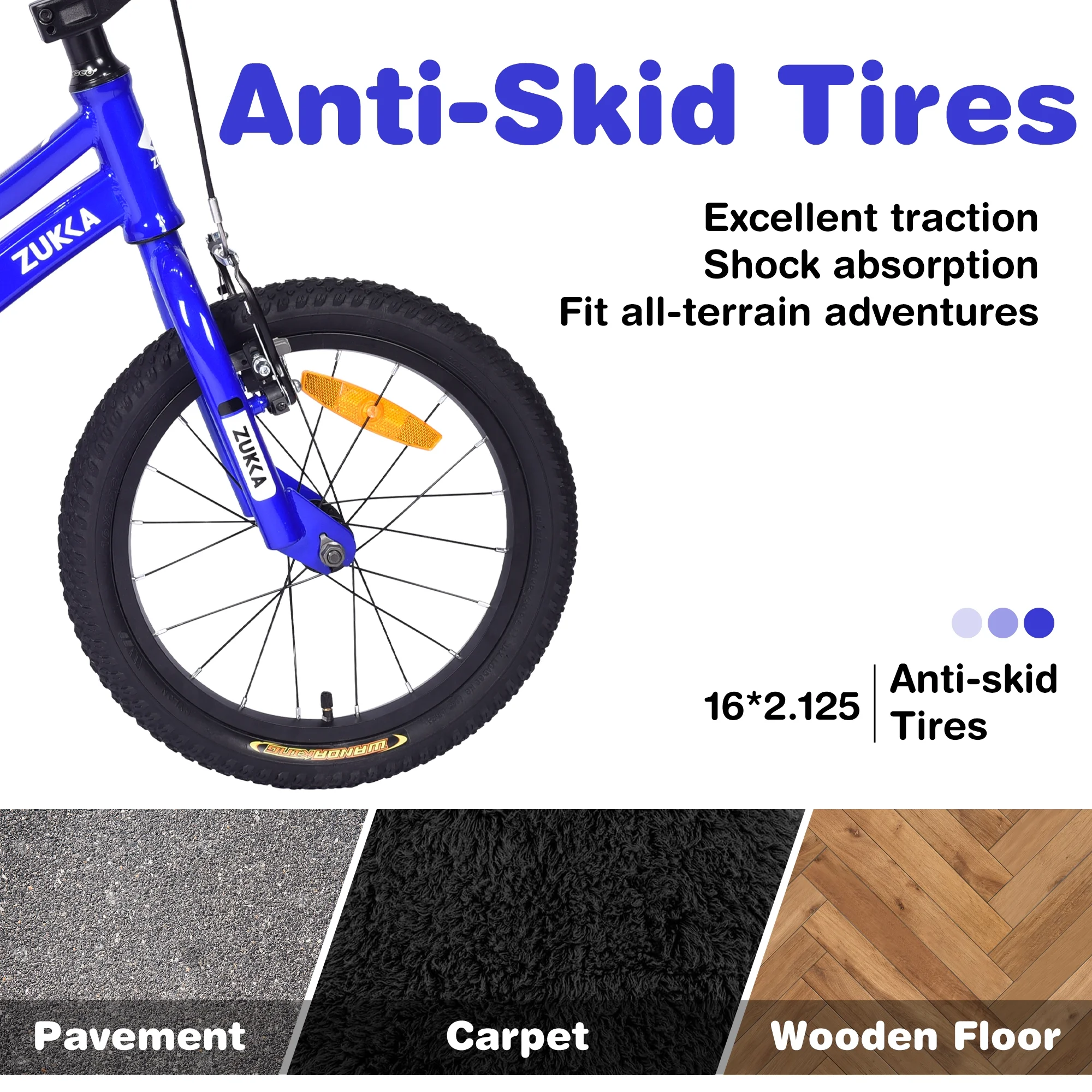 Arnahaishe 16 Inch Kids Bike with Training Wheels Boys Girls Bicycle for Age 4-7 Years Old, Orange - Womvr