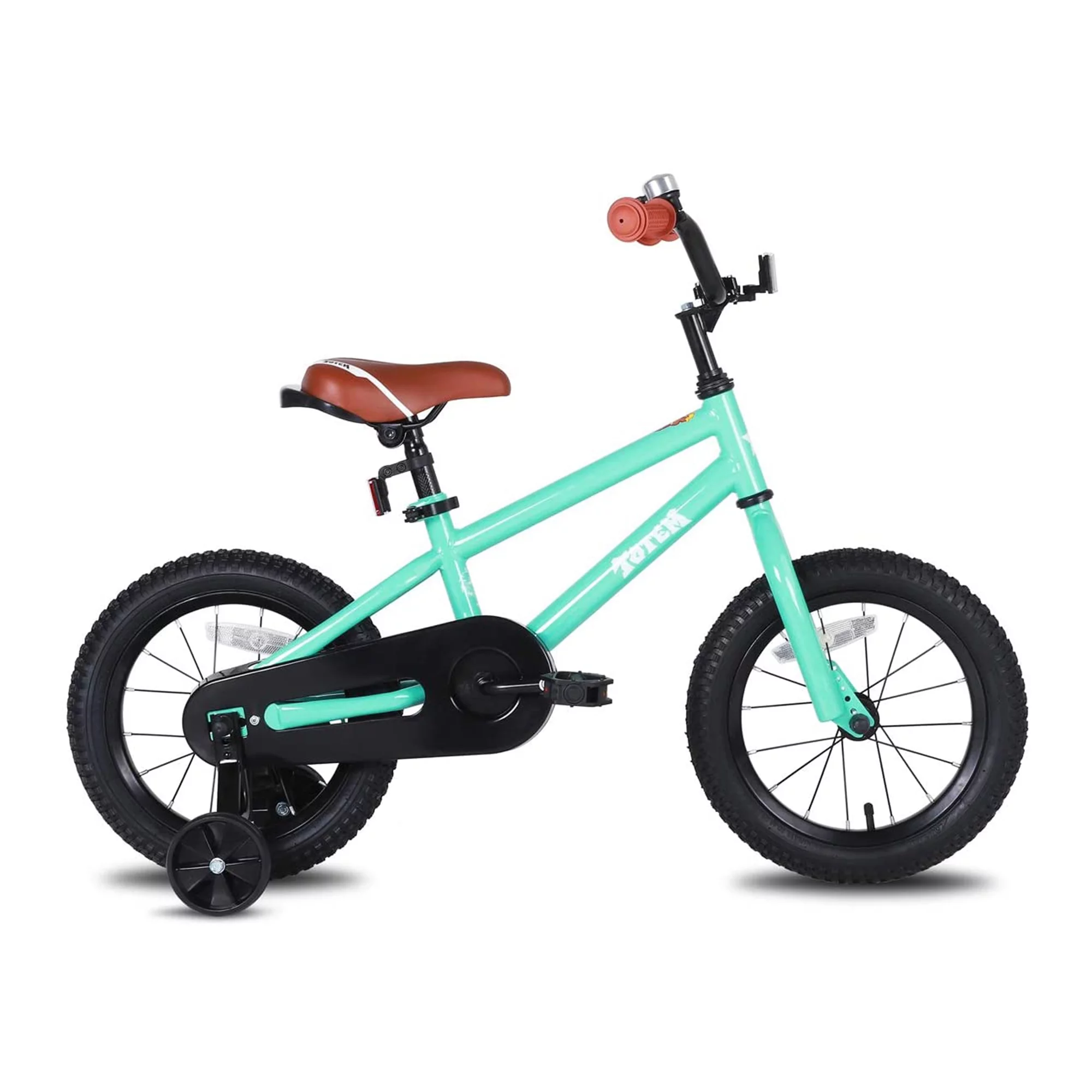 JOYSTAR Totem Series 16in Bike w/ Training Wheels & Kickstand, Mint Green - Womvr