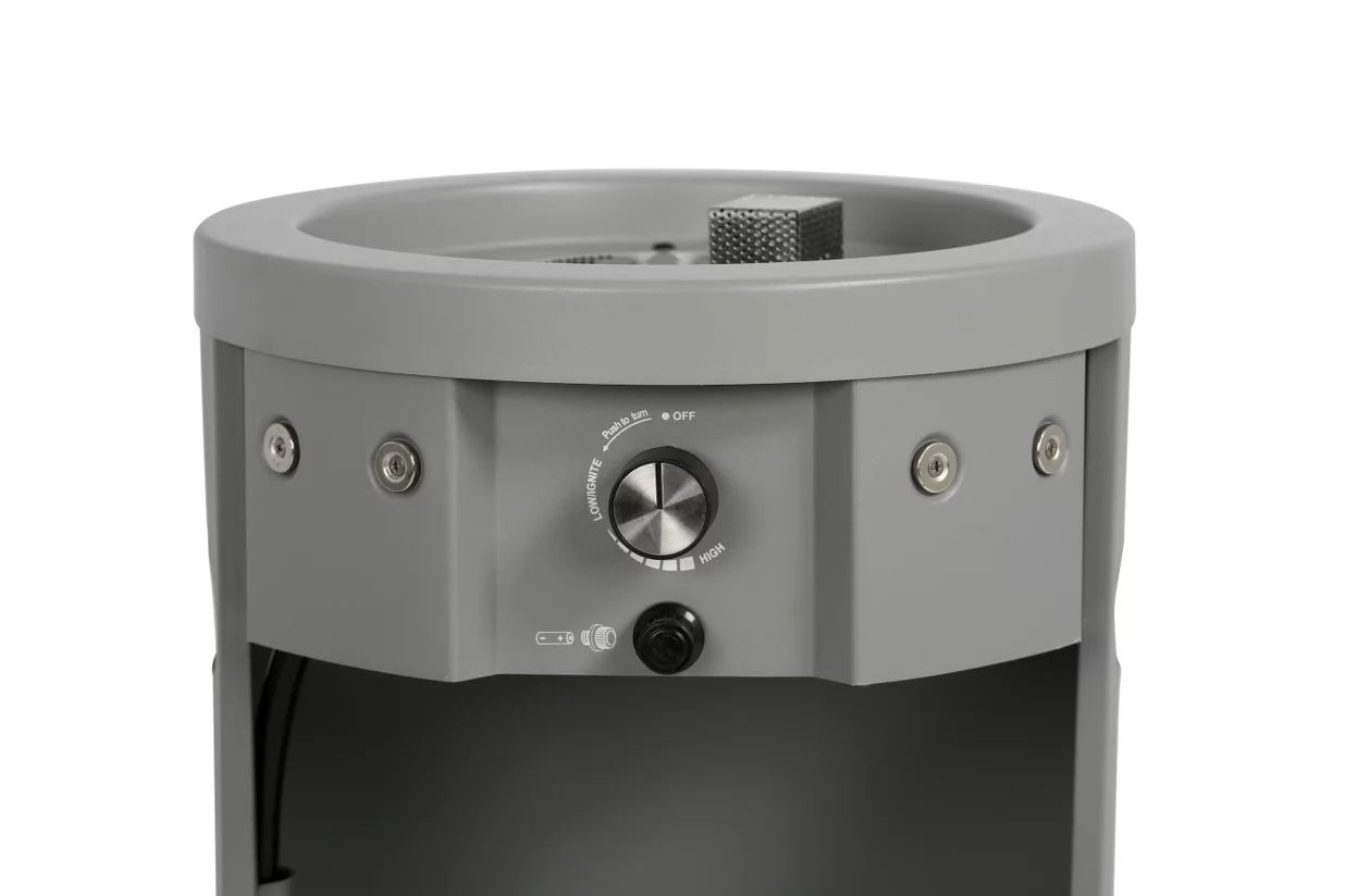 Mainstays 28-inch Tall Column Propane Gas Outdoor Fire Pit, Matte Black Finish - Womvr