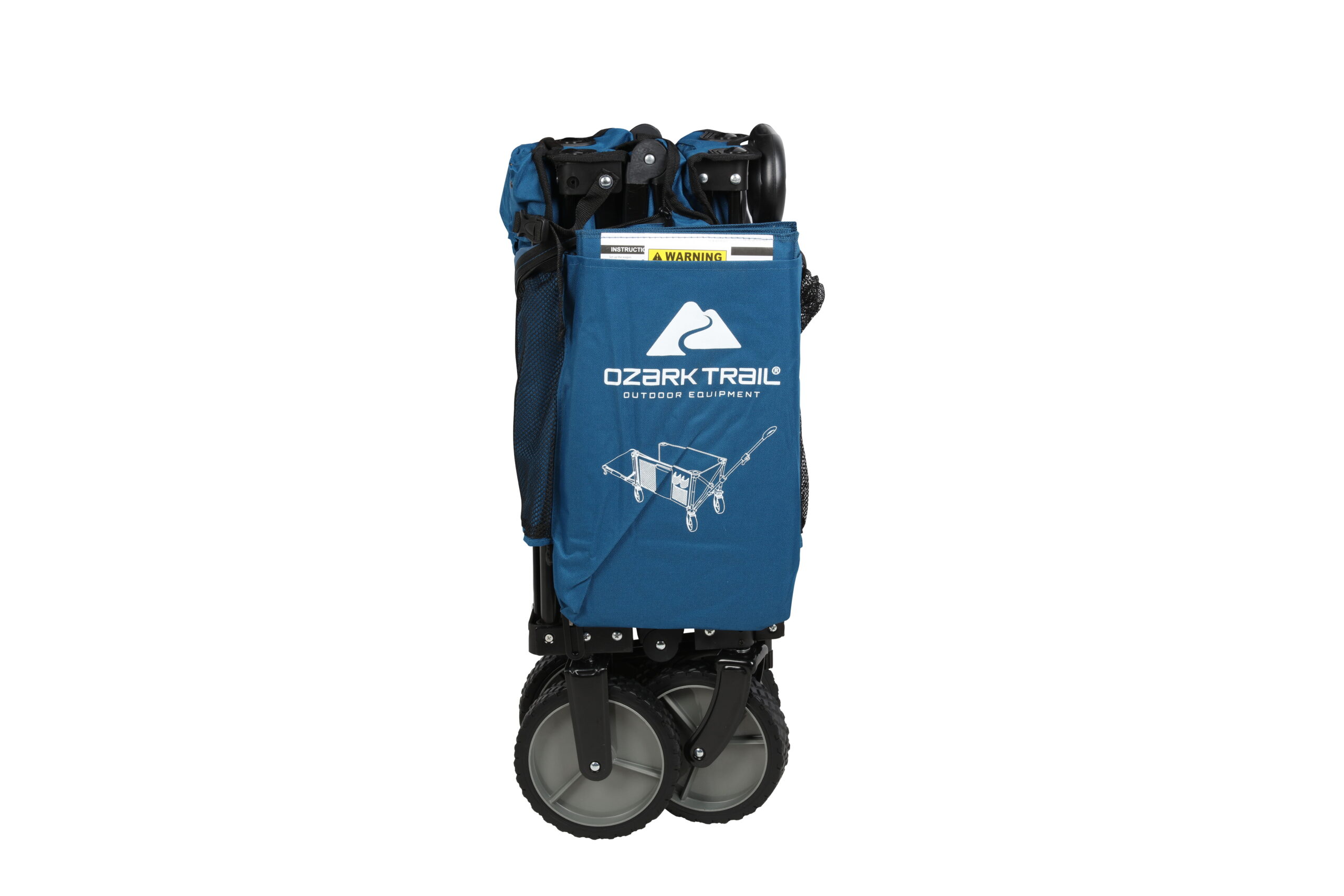 Ozark Trail Quad Folding Camp Wagon with Tailgate, Blue - Womvr