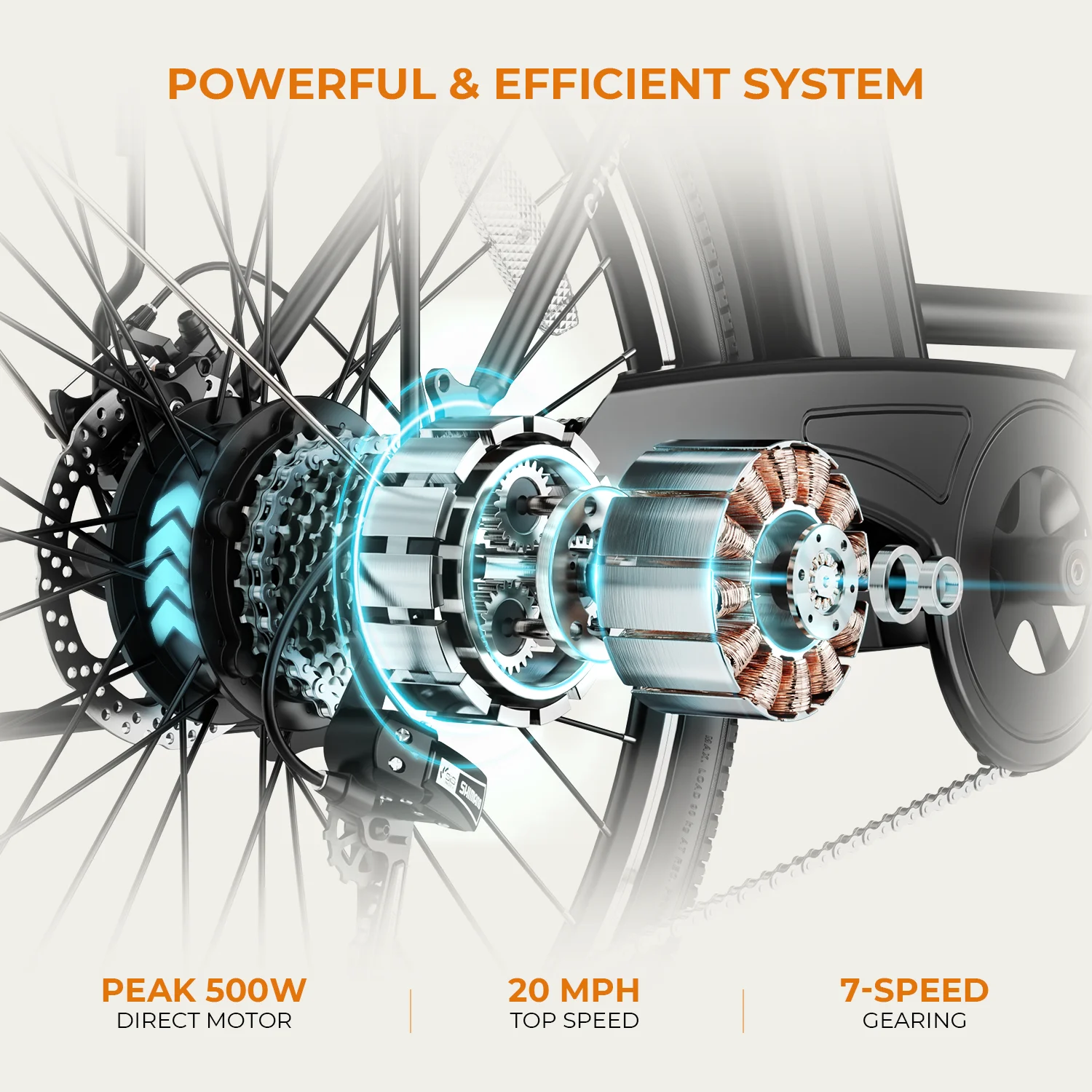 Yoloway Cityscape Electric Bike for Adults, 350W Electric Bike with 36V 10Ah Removable Battery, 26