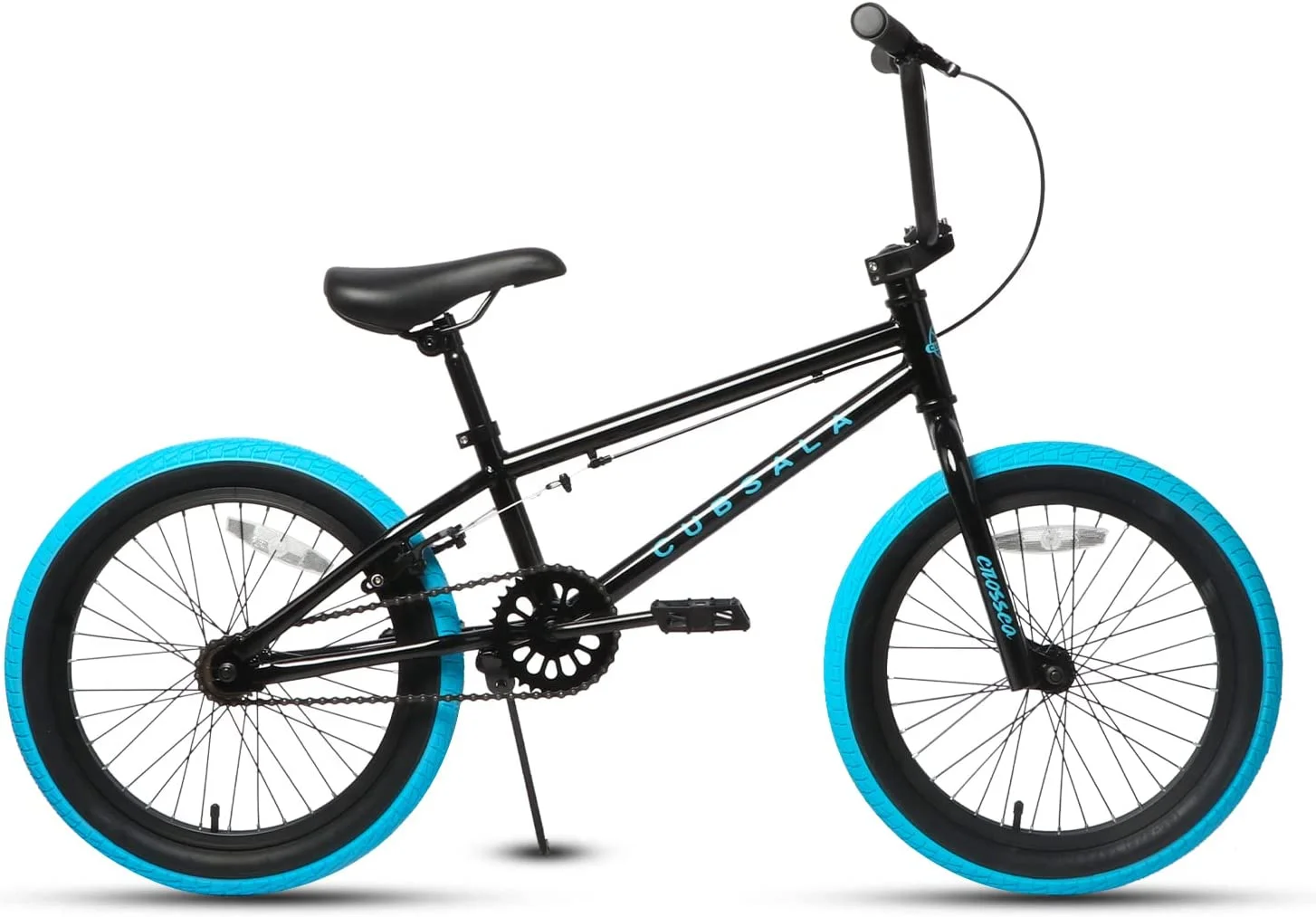 cubsala 20 in Kids BMX Bike Freestylefor Age 6-14 Years Old Boys Girls with 4 Pegs, Blue - Womvr