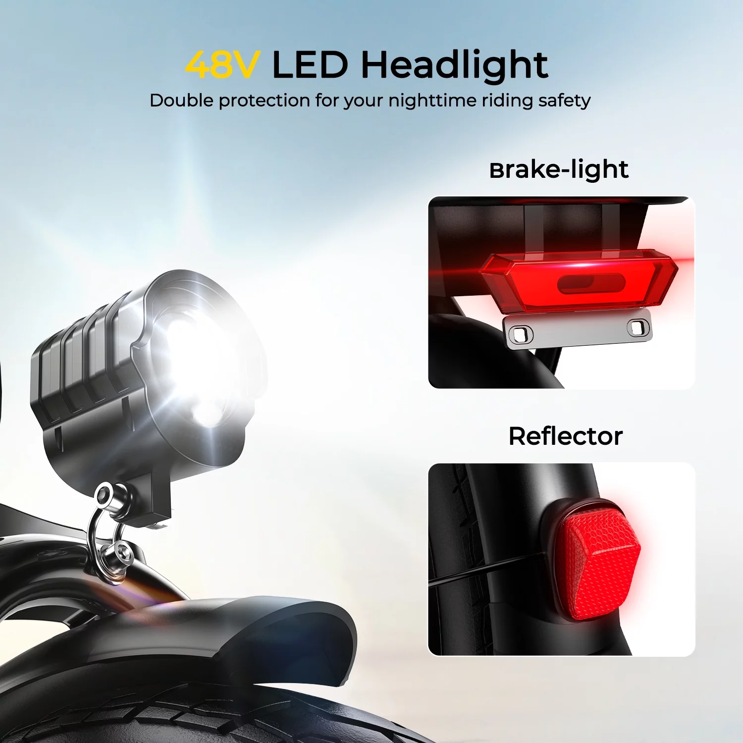 Sohamo Electric Bike 36V 10Ah Folding E-Bike, 400W Motor, Max 20mph, 3 Levels Assist, Mini E-bike for Teens and Adults - Womvr