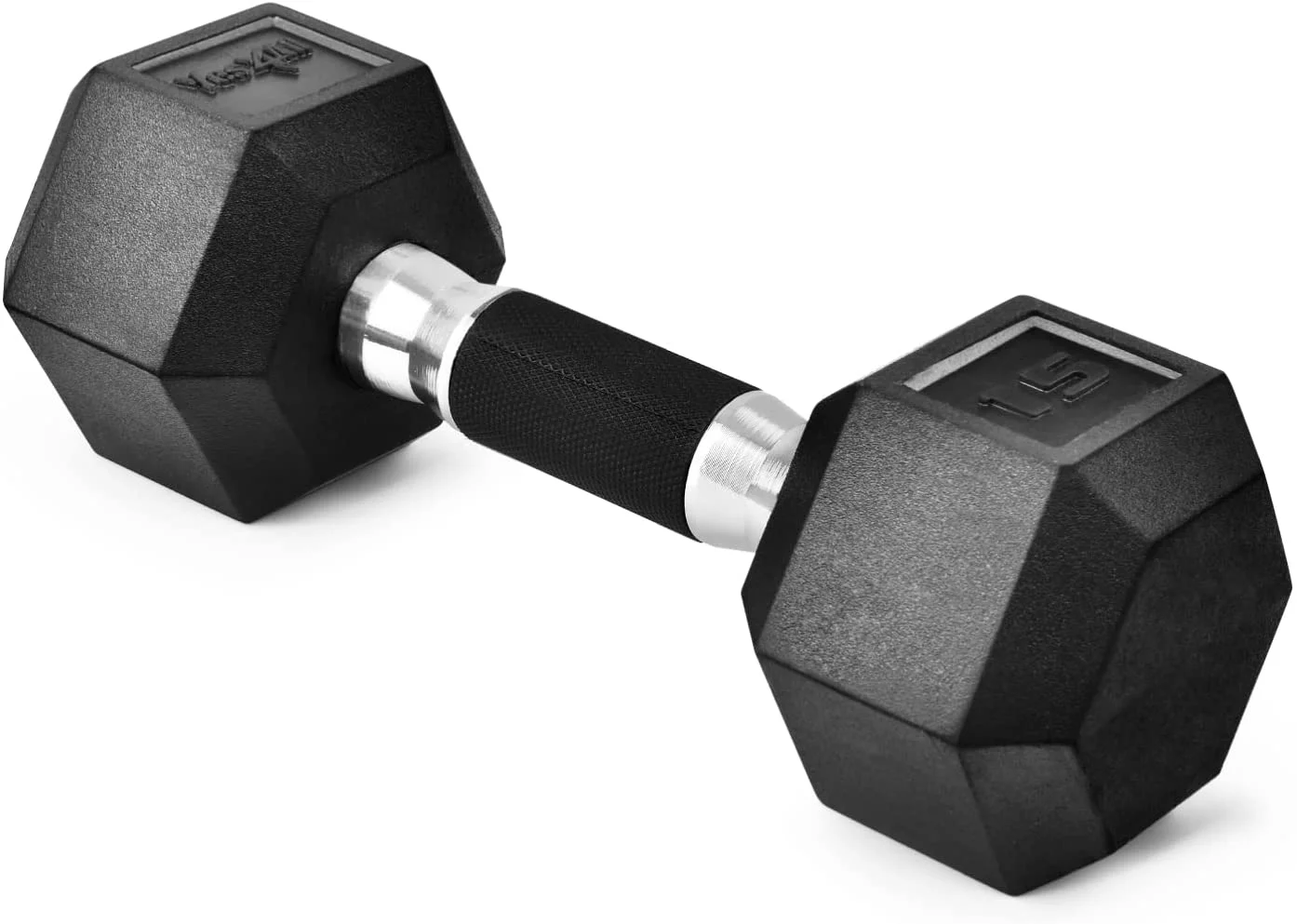 Yes4All 50 lbs Hex Rubber Grip Dumbbell Weight Set, Single - Womvr