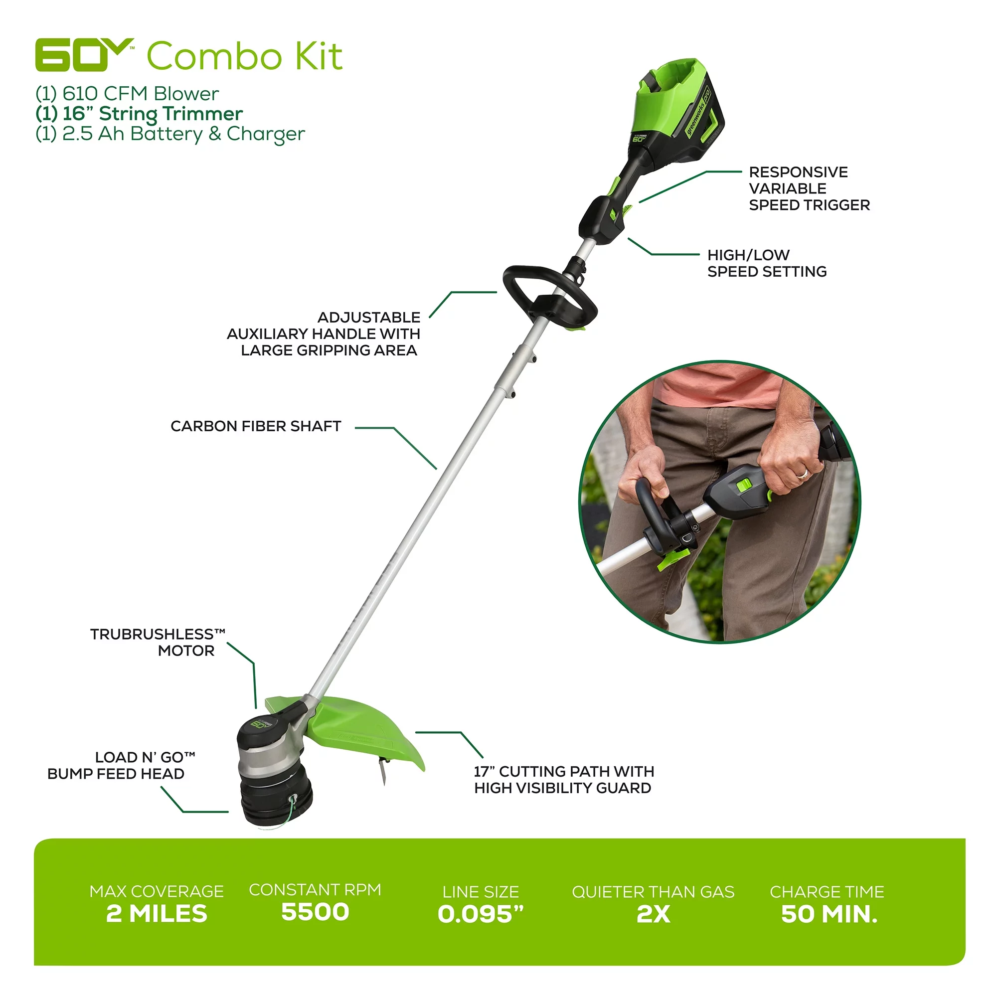 Greenworks 60V Cordless 13