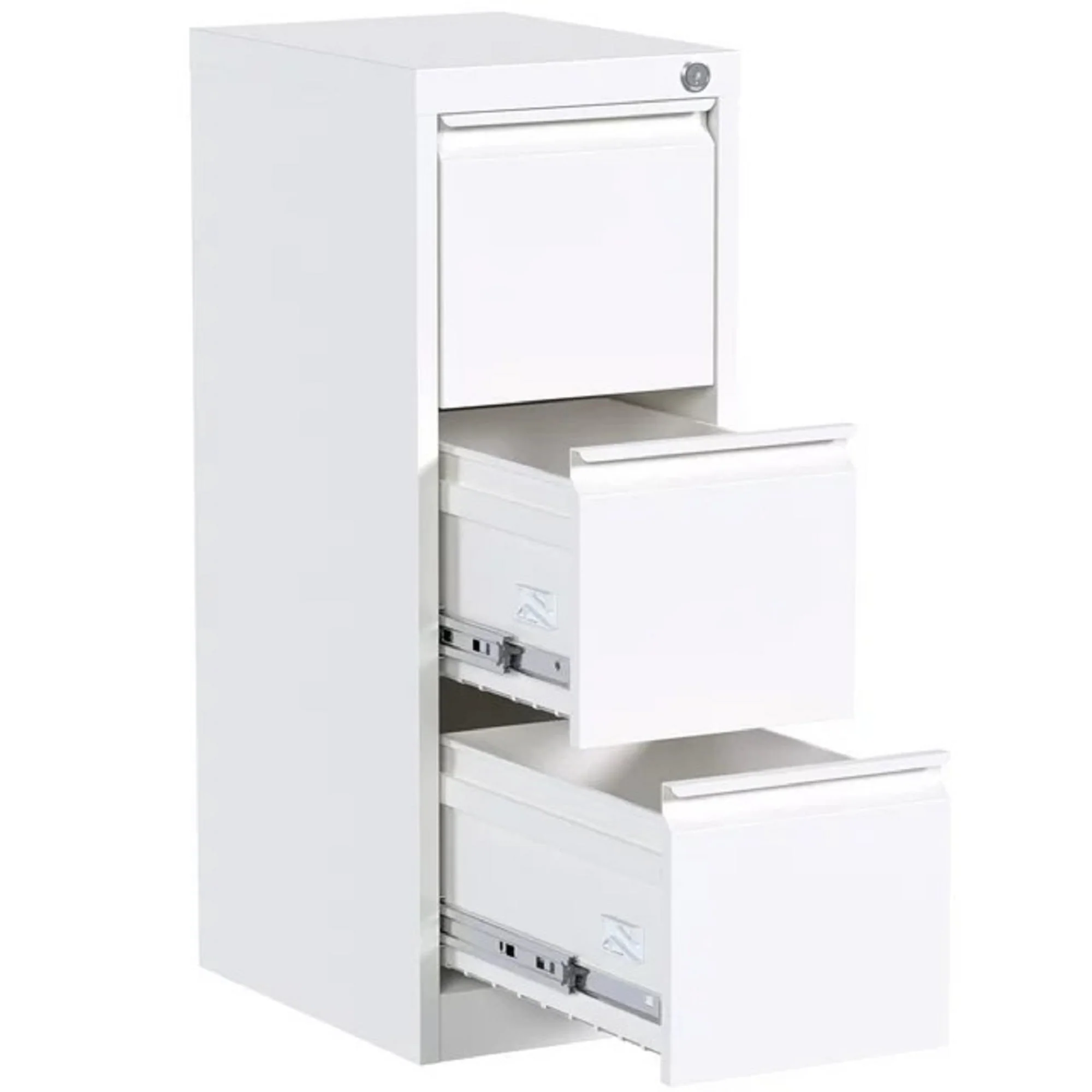 SUPEER 4 Drawer File Cabinet , Metal Vertical File Storage Cabinet with Lock, Office Home Steel Vertical File Cabinet for A4 Letter /Legal Size, 14.96