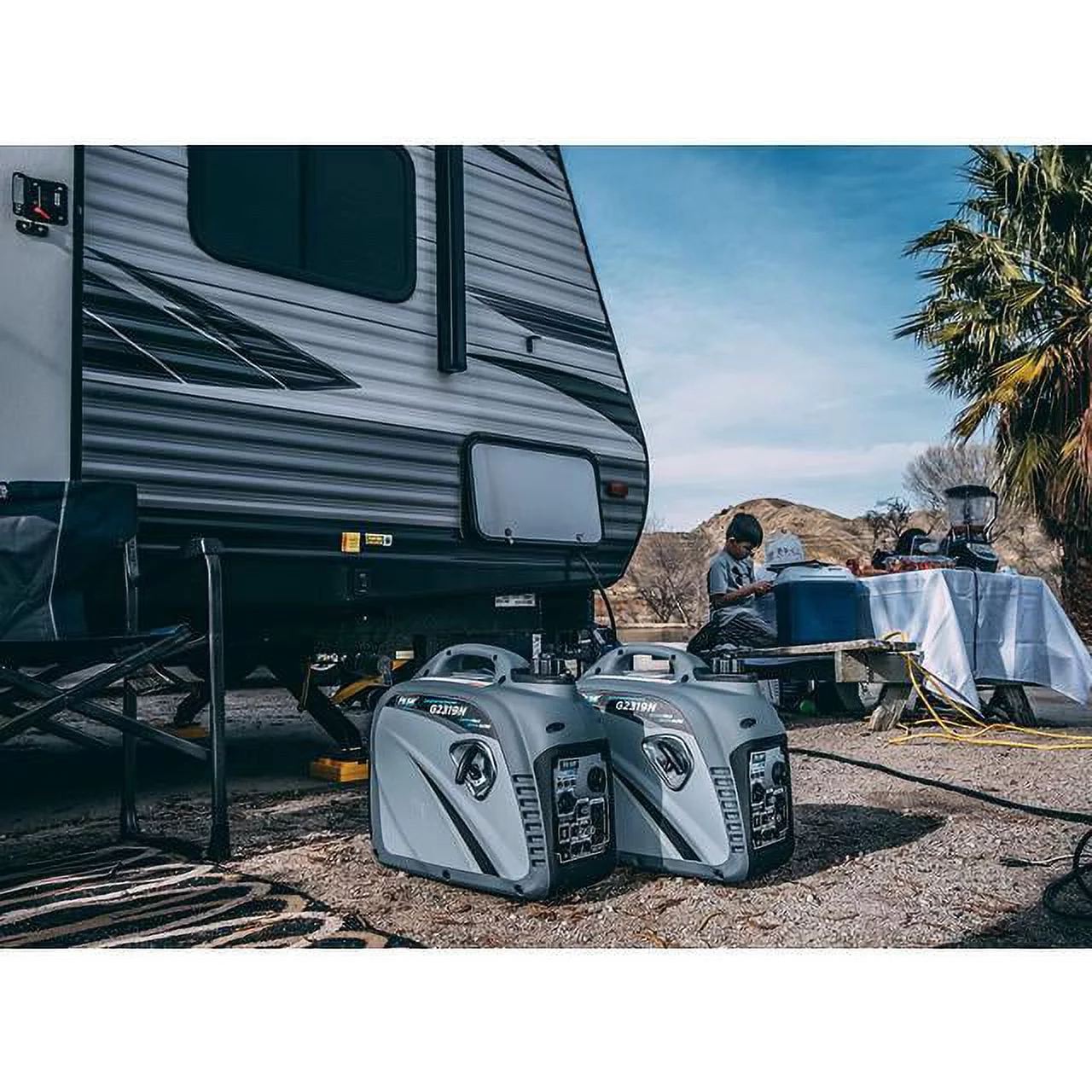 Pulsar 2300 Peak Watt Digital Inverter Generator With 80cc OHV Engine G2319N - Womvr