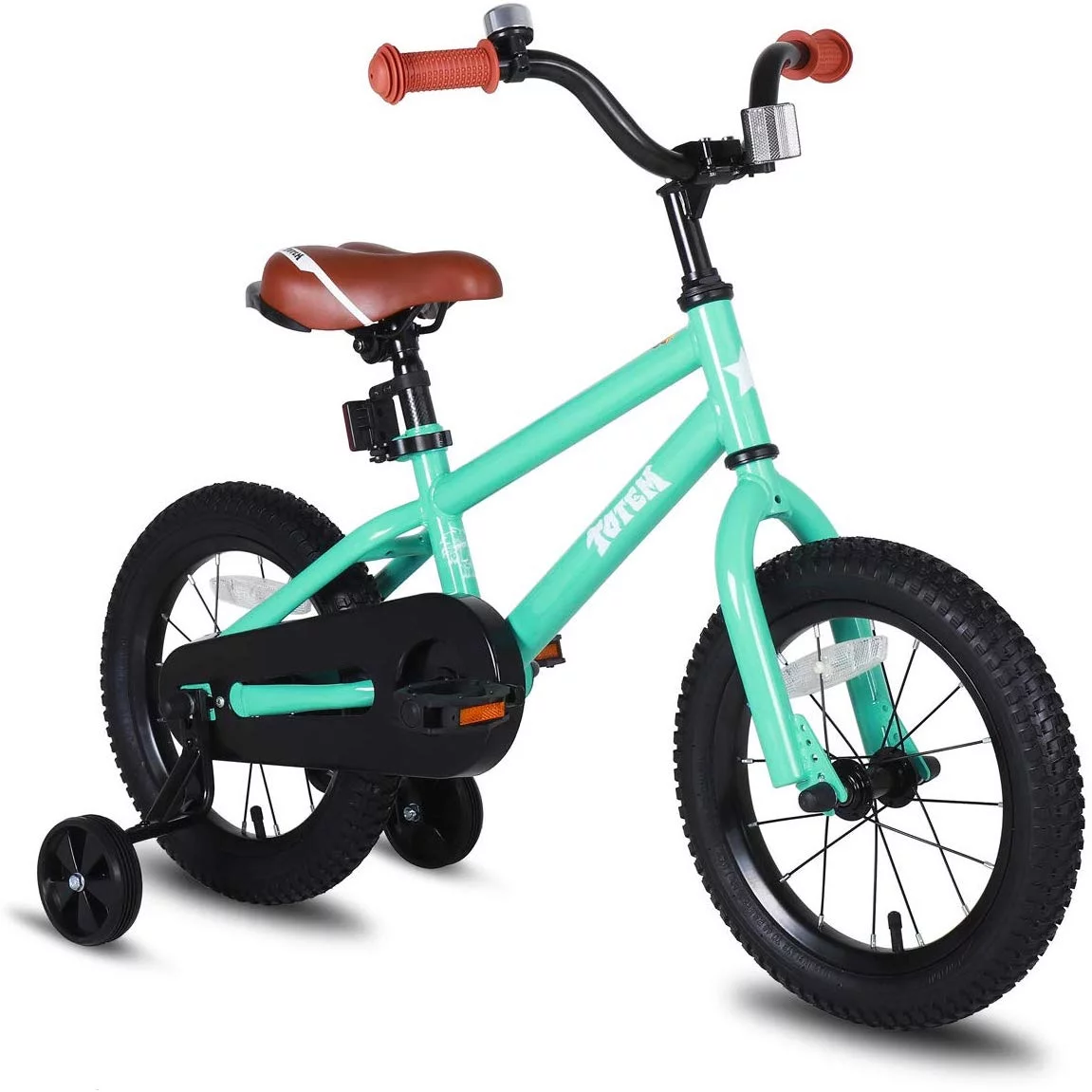 JOYSTAR Totem Series 16in Bike w/ Training Wheels & Kickstand, Mint Green - Womvr