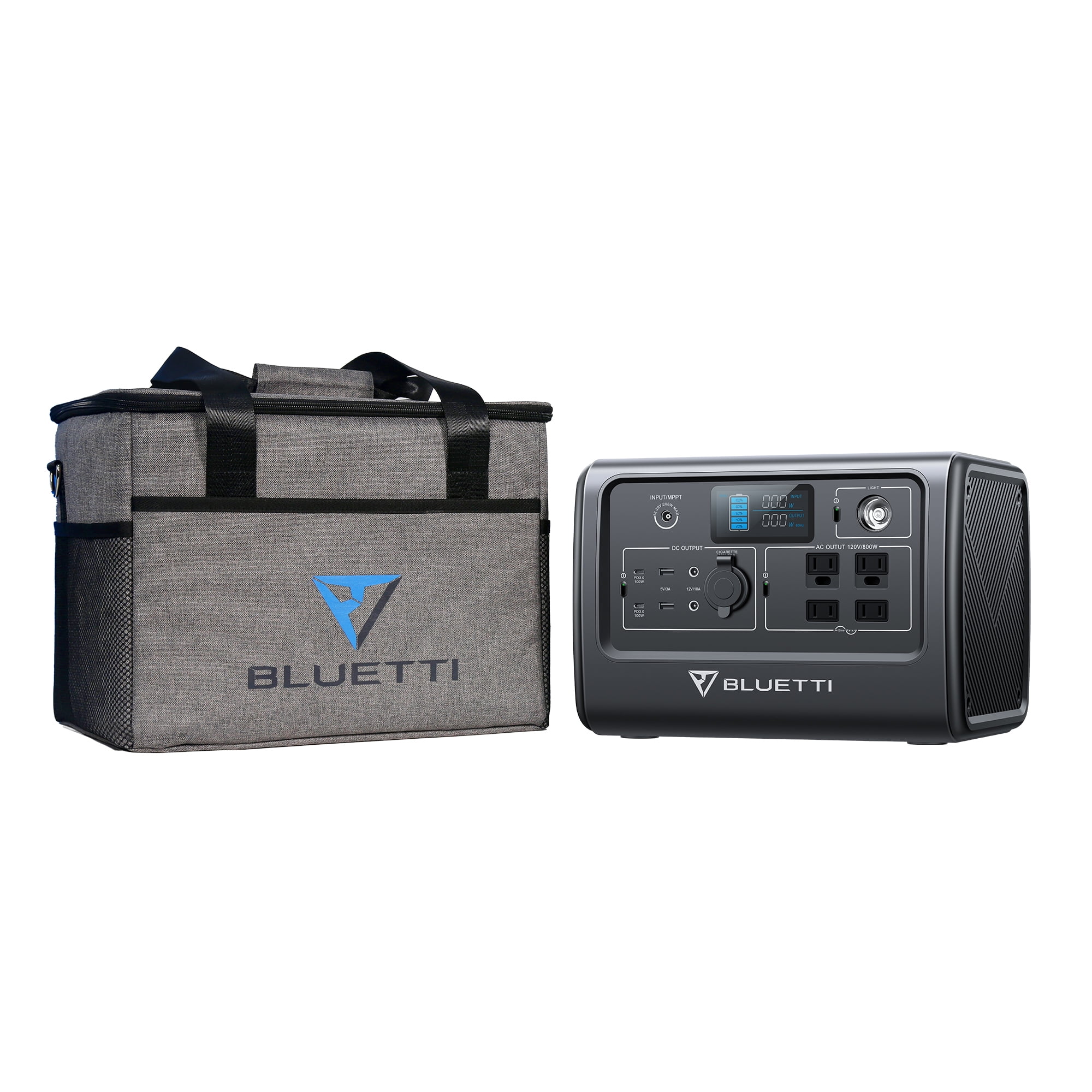 Bluetti Portable Power Station,EB70S Solar Generator,716Wh Capacity,W/Carry Bag,800W AC Output (1400W Peak), for Road Trip, Off-grid, Power Outage - Womvr