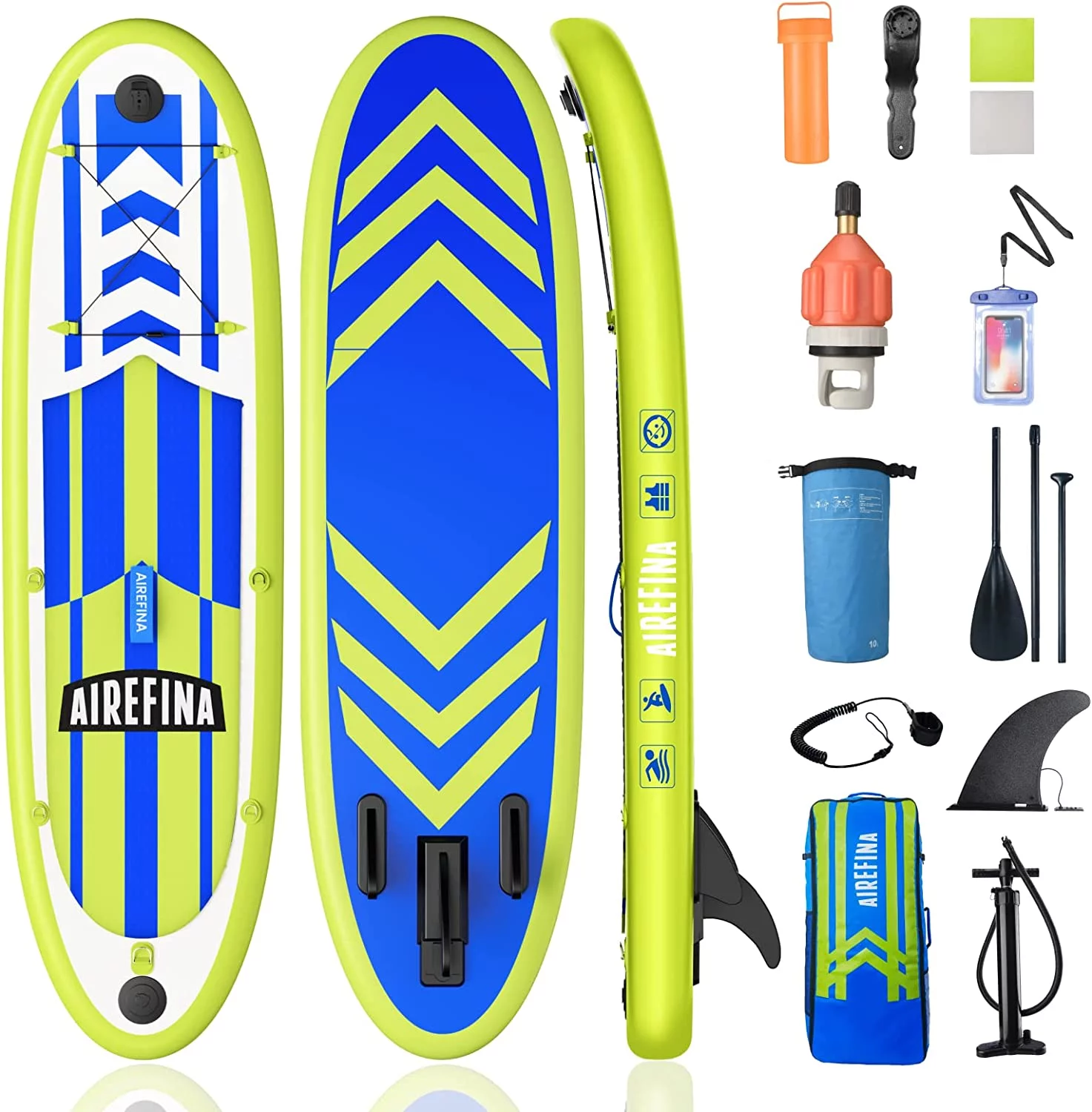 Airefina 11' Inflatable Stand Up Paddle Board with Carrying Bag - Womvr