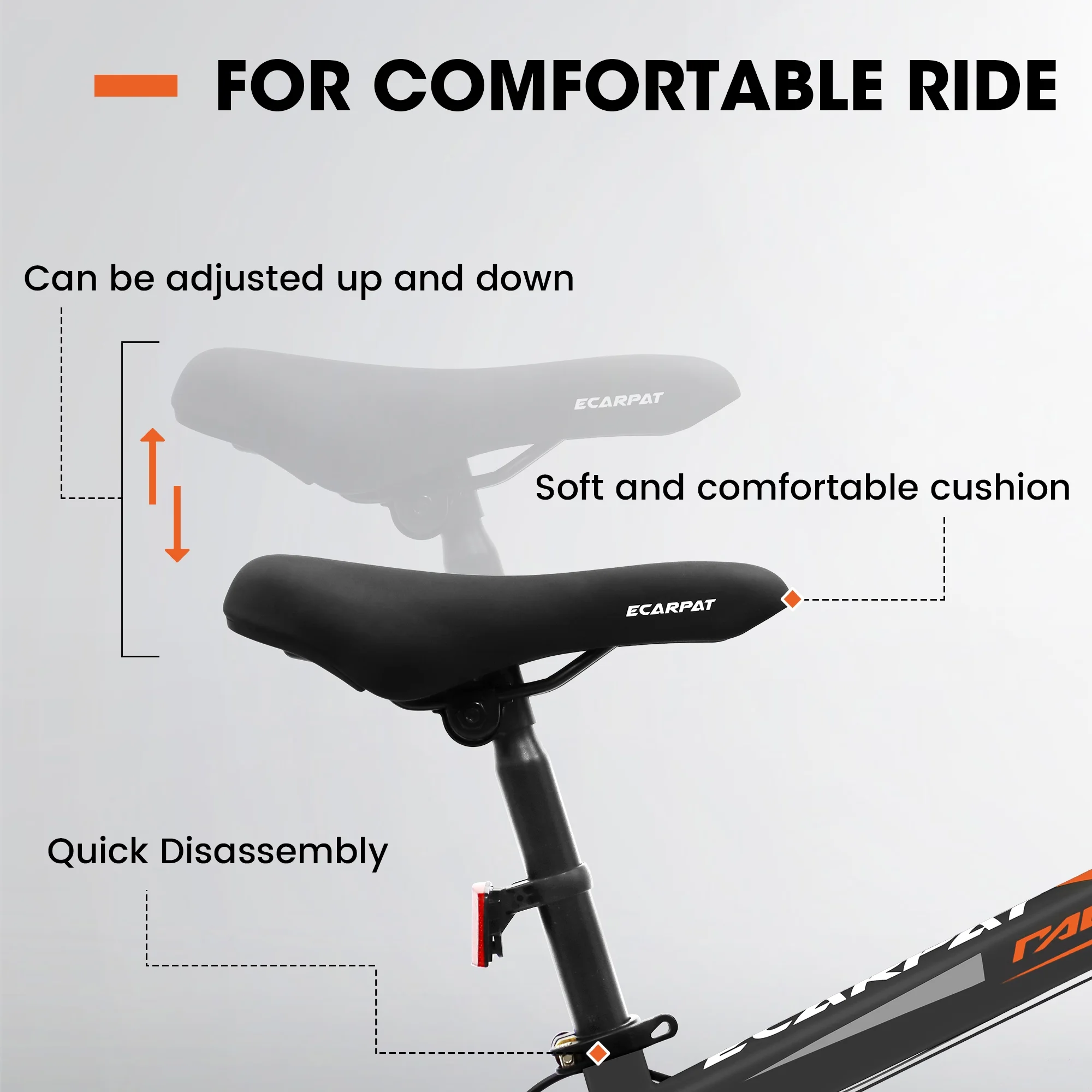 Fat Tire Bike for Kids, 20 inch Boys Bike with Disc Brakes 7 Speed, Black - Womvr