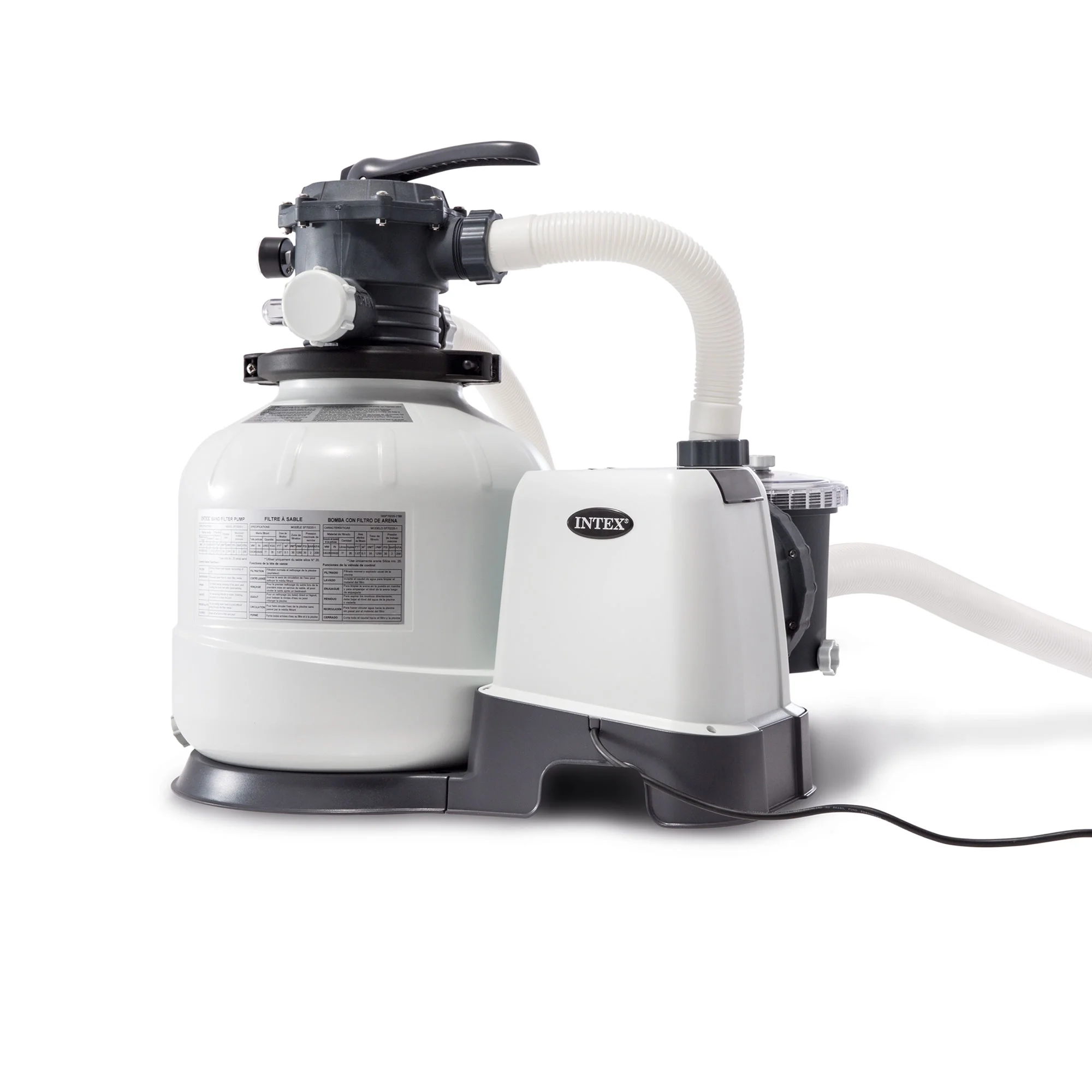 Intex 24ft x 52in Ultra XTR Round Frame Pool, Loungers (2 Pack), Floating Cooler - Womvr