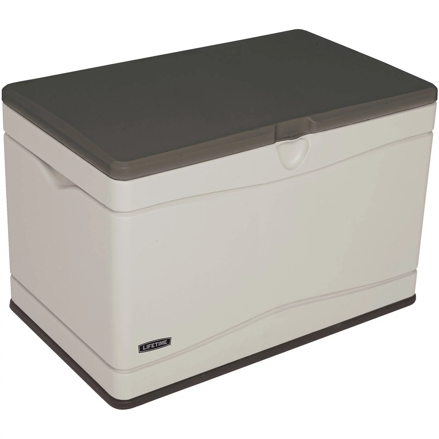 Lifetime Heavy-Duty 80 Gallon Plastic Deck Box, Beige - Womvr