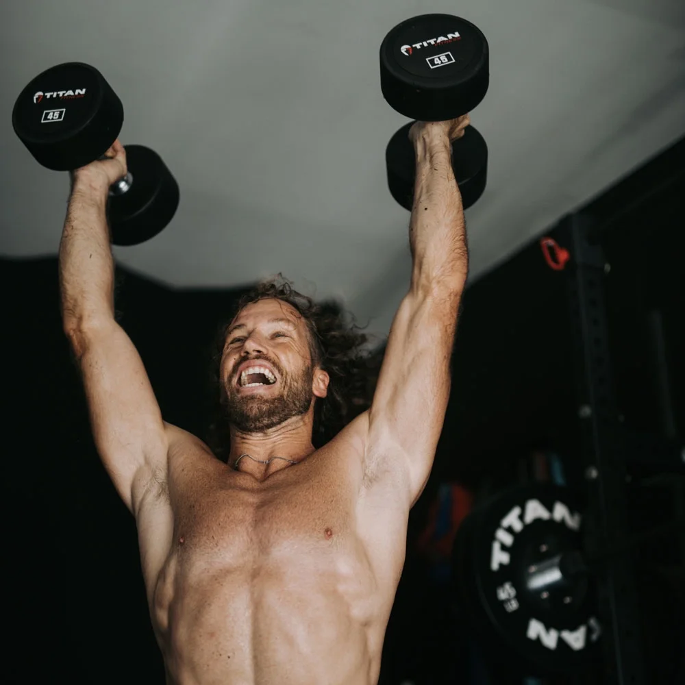 Titan Fitness 25 lb. Pair Round Urethane Dumbbells - Womvr