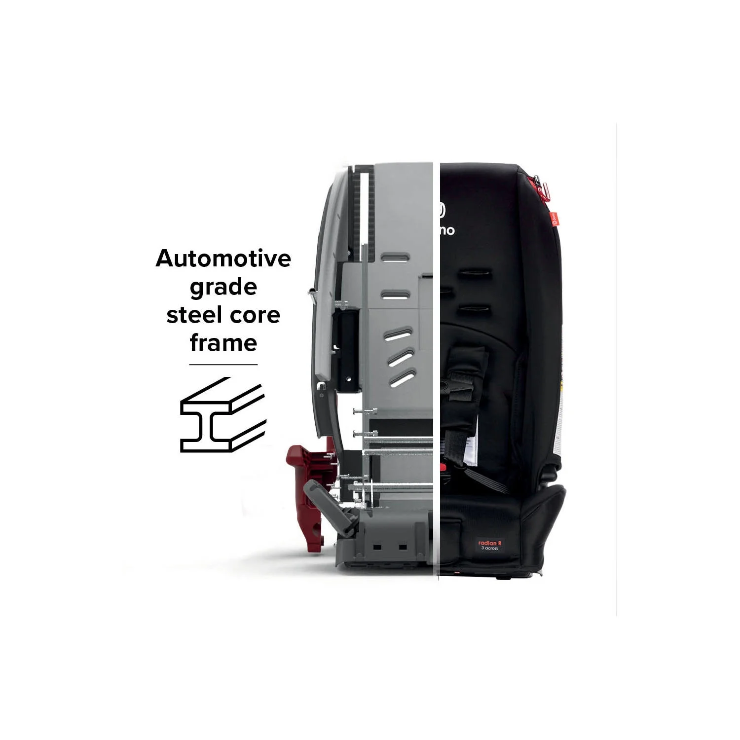 Diono Radian 3R All-in-One Convertible Car Seat, Slim Fit 3 Across, Black - Womvr