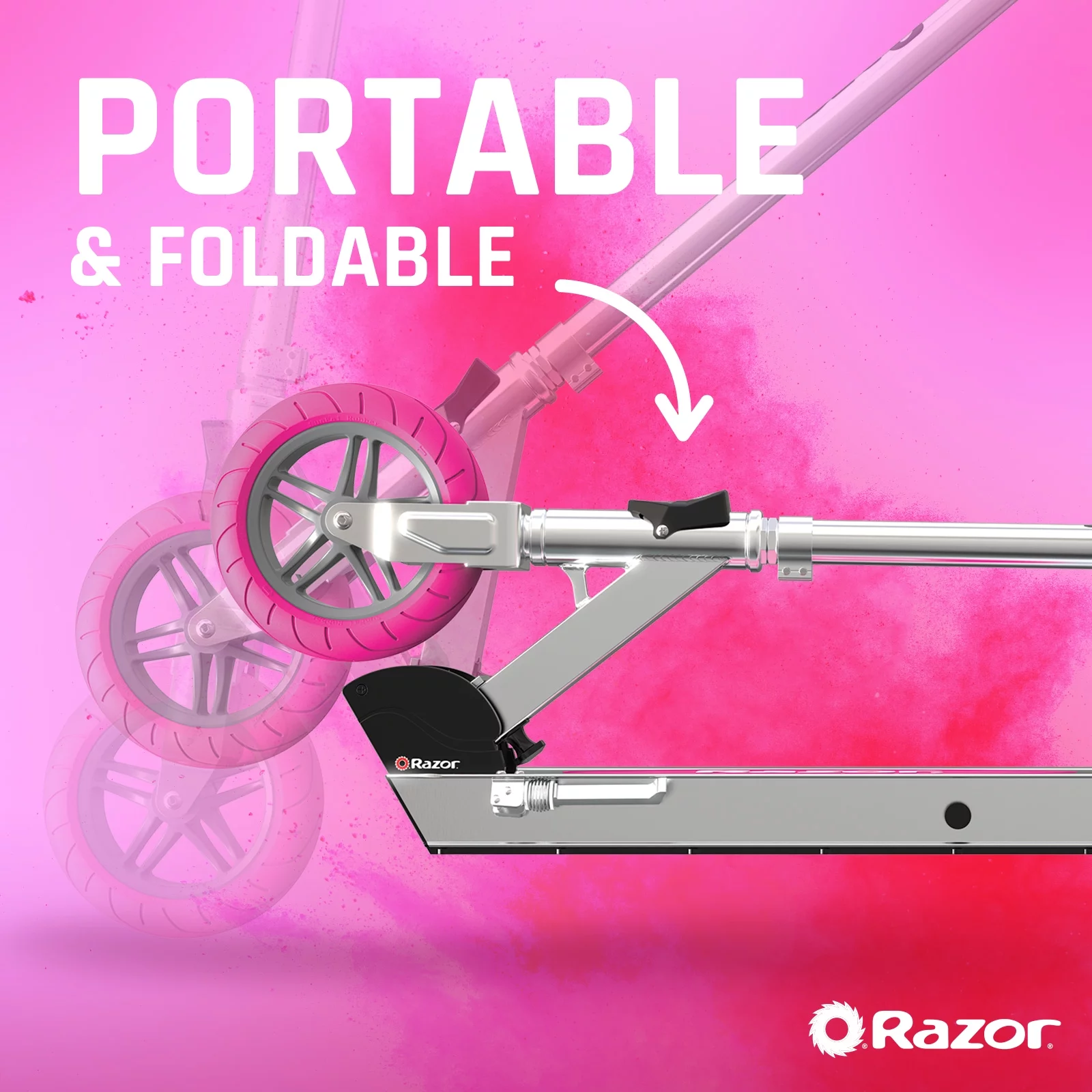 Razor Icon Electric Scooter – Black, up to 18 mph & 18 Miles Range, Foldable Adult Electric Scooter - Womvr