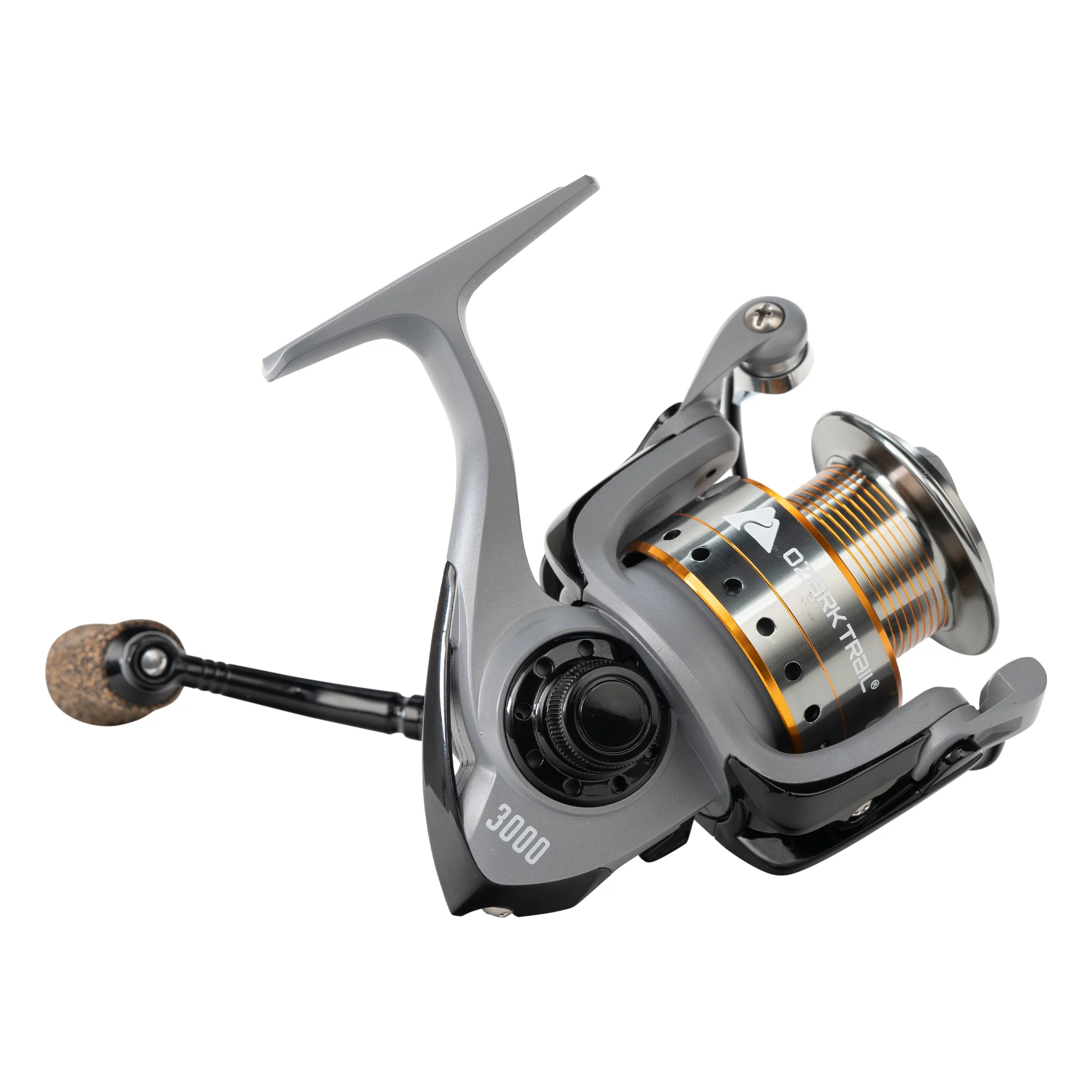 Ozark Trail OTX 3000 Spinning Fishing Reel, 5.1:1 Gear Ratio, Gray - Womvr