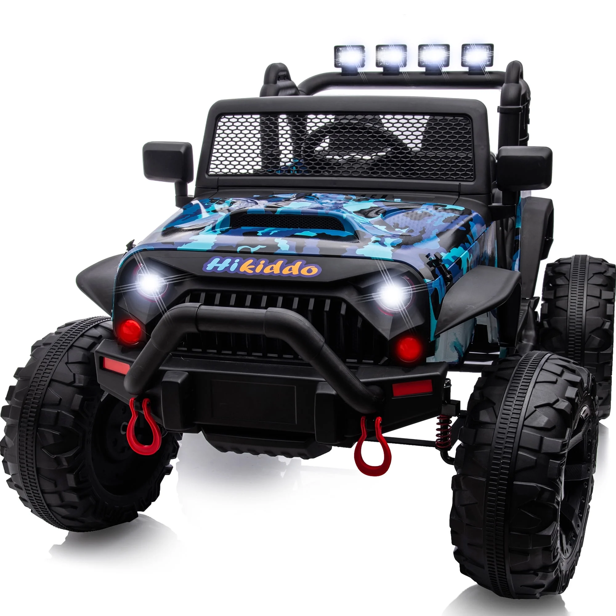 Hikiddo 24V Kids Ride on Truck, 2 Seater Powered Ride on Toy Car with Remote - Womvr