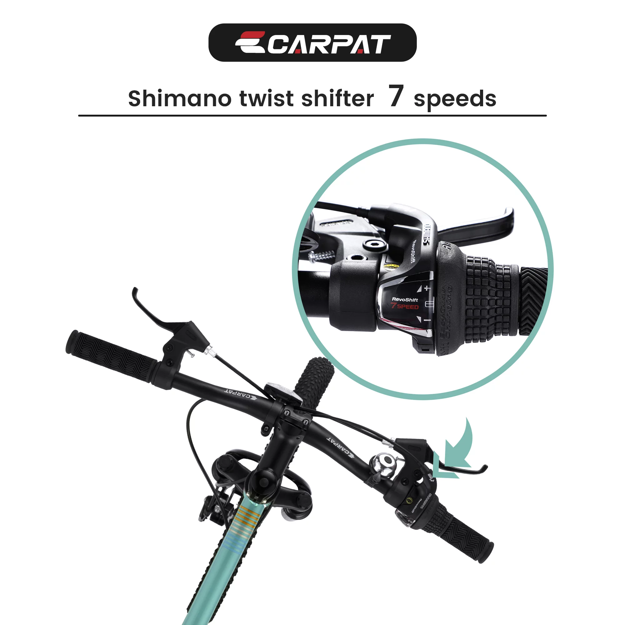 CIYOYO Kids Bicycle 20 inch Montain Bike for Boys and Girls,7 Speed Bike 8-12 Years Old Green - Womvr