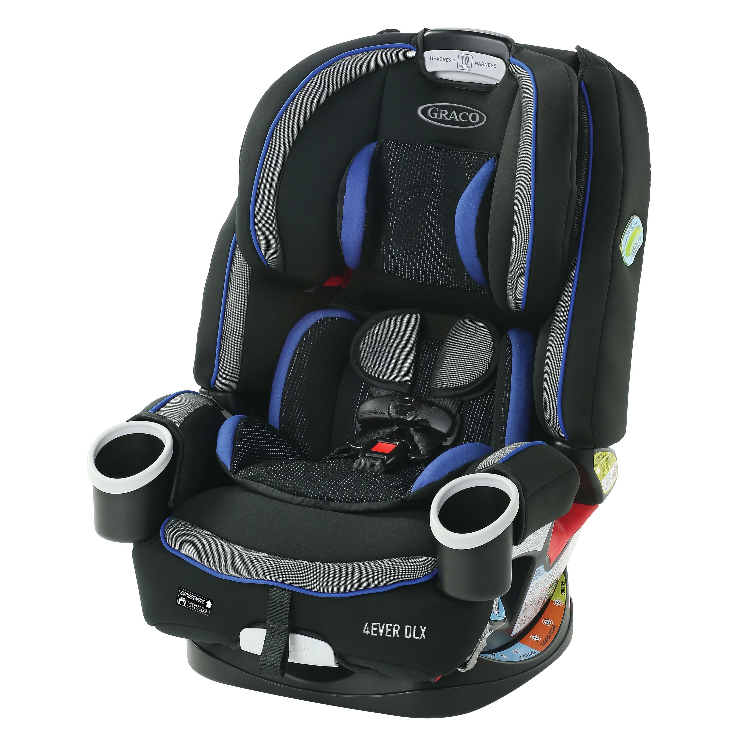 Graco 4Ever DLX 4-in-1 Convertible Car Seat, Zagg Black Waves - Womvr