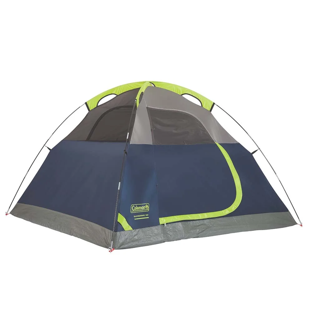 Coleman 3-Person Sundome Dome Camping Tent, Blue - Womvr
