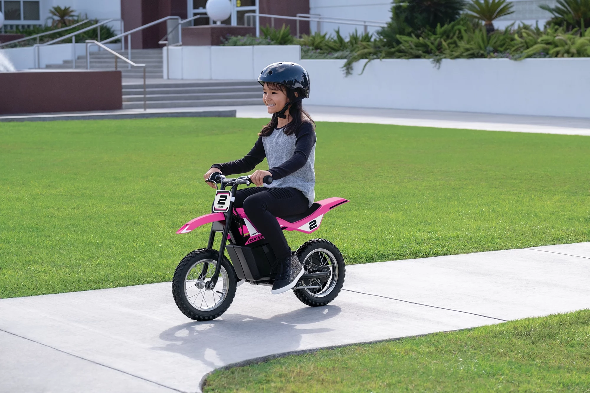 Razor Miniature Dirt Rocket MX125 Electric-Powered Dirt Bike - Black with Decal Included, Recommended For Kids 7+ Between 40 and 80 lbs - Womvr