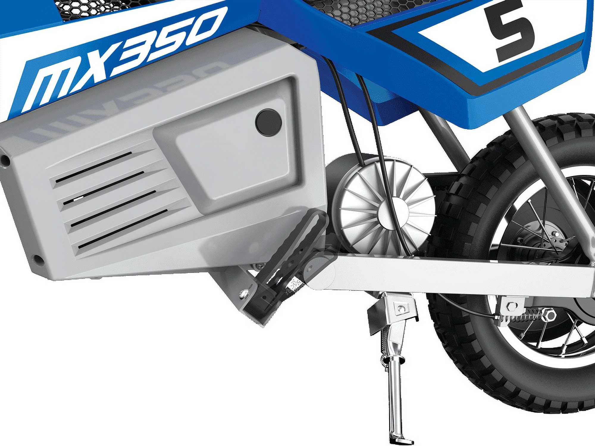 Razor Dirt Rocket MX350 - Black with Decals Included, 24V Electric-Powered Dirt Bike for Kids 13+ - Womvr