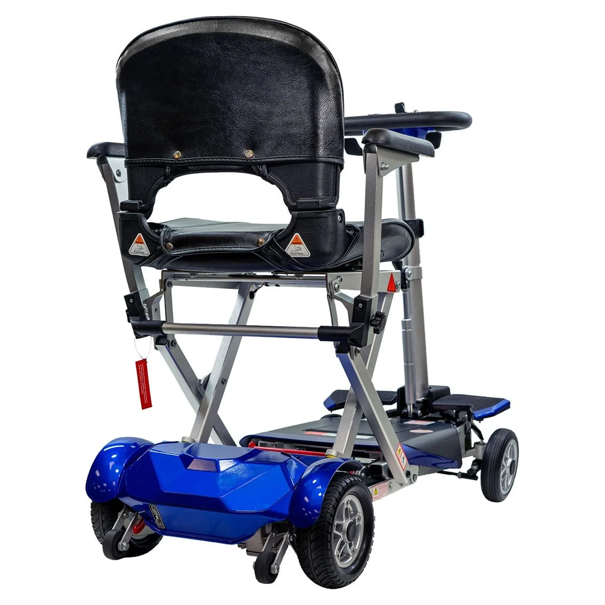 Enhance Mobility - The Transformer Electric Auto Folding Mobility Scooter 4-Wheel - Red - Womvr