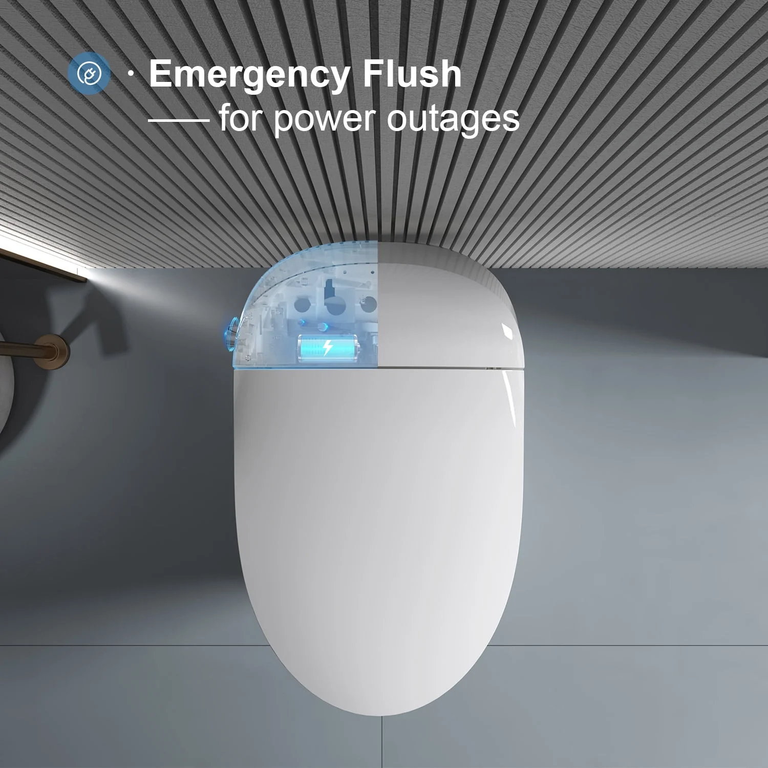Horow Smart Toilet with Heated Seat, Automatic Power Flush Tankless,Ceramic One Piece Toilets for Bathroom - Womvr