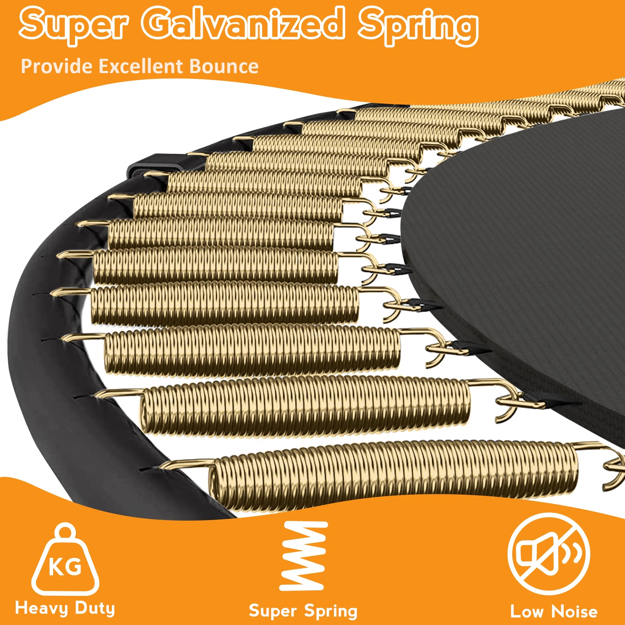 KOFUN Trampoline with Basketball Hoop, 8FT 10FT 12FT 14FT 15FT 16FT Trampoline with Enclosure, Anchors Kit, Ladder, Heavy Duty Backyard Trampoline for Kids Adults, Galvanized Anti-Rust Coating, Black - Womvr