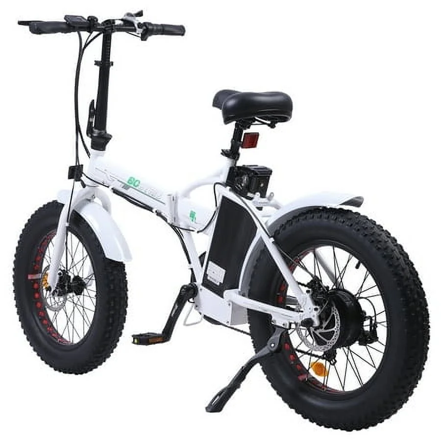 ECOTRIC 20 Inch Fat Tire e-Bike 500W 48V Foldable frame Pedal Assist Commute Bike 7 Speed A-E516646 - Womvr
